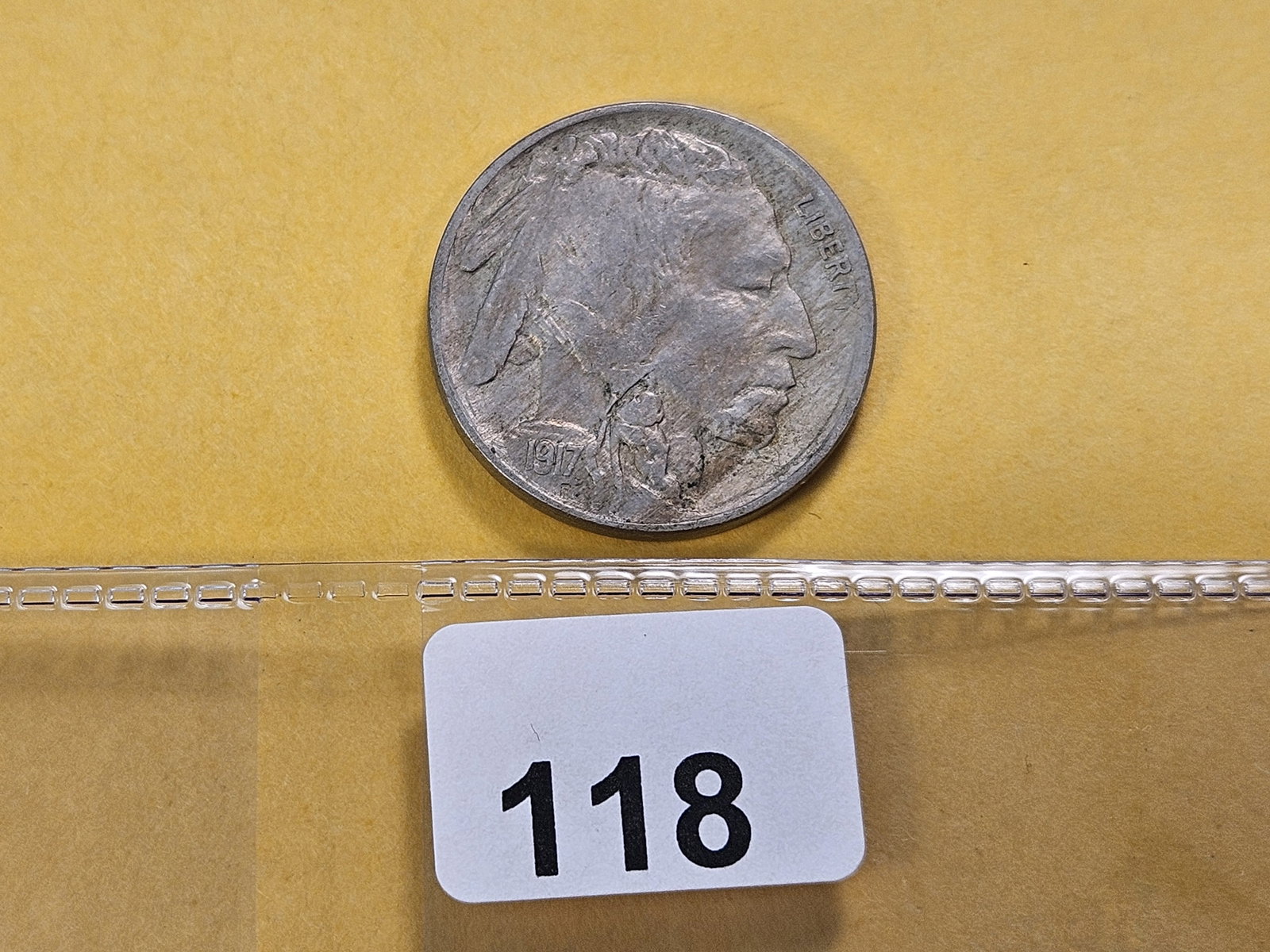 MINT ERROR! Better Grade 1917 Buffalo Nickel - 3