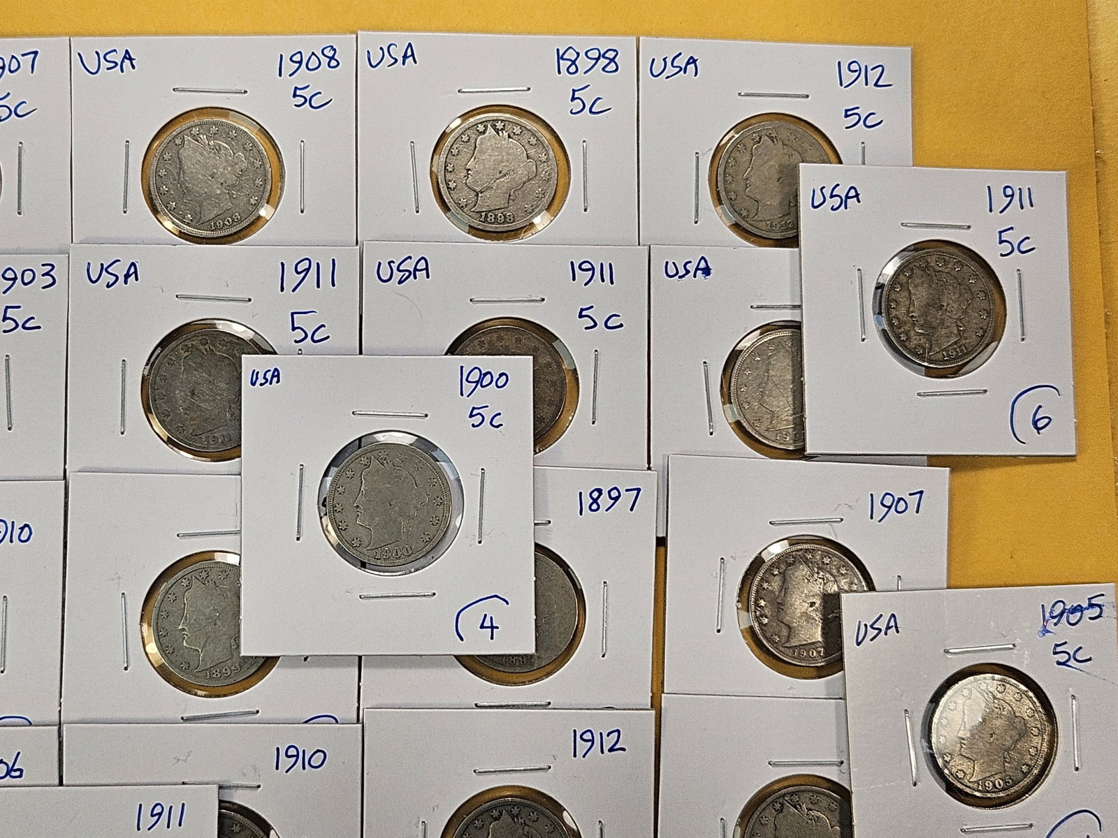 Forty-two Mixed Liberty V Nickels - 3