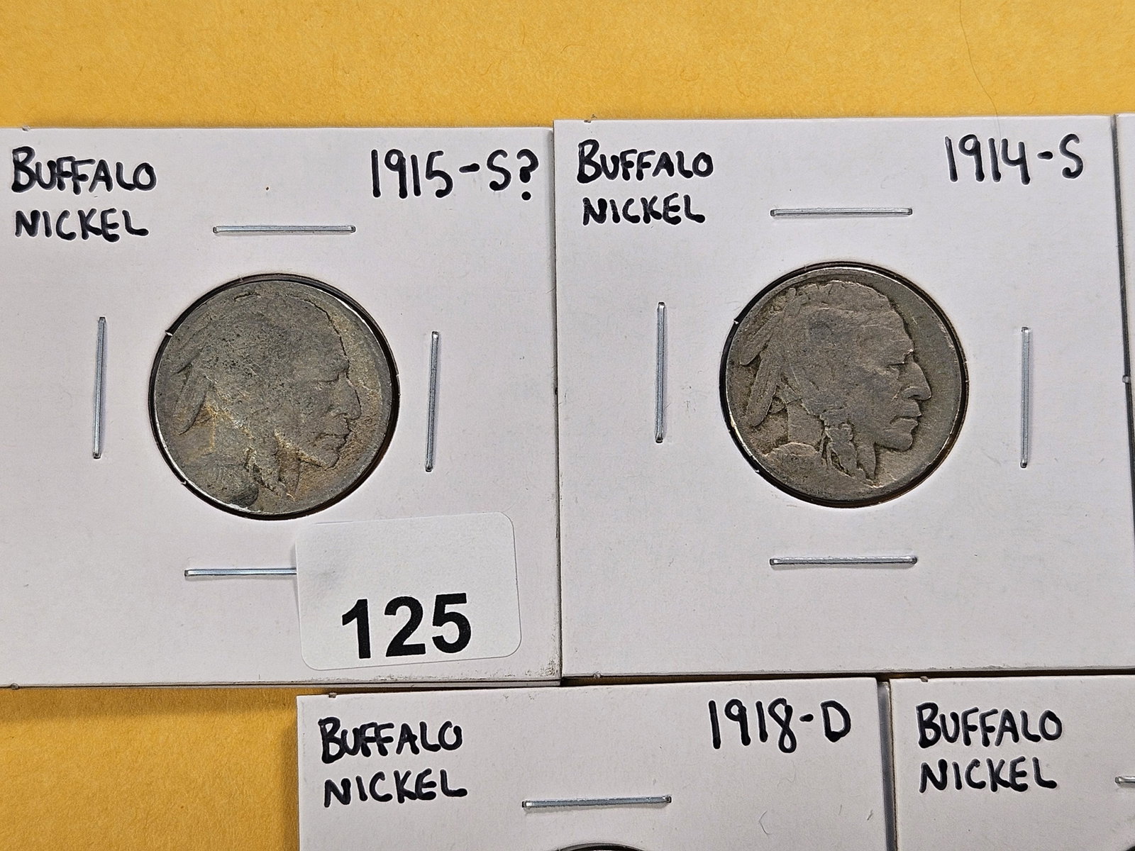 Eighteen Circulated Buffalo Nickels - 4