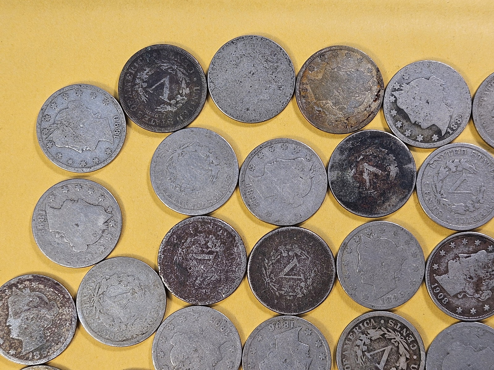 Forty Circulated Liberty V Nickels - 2