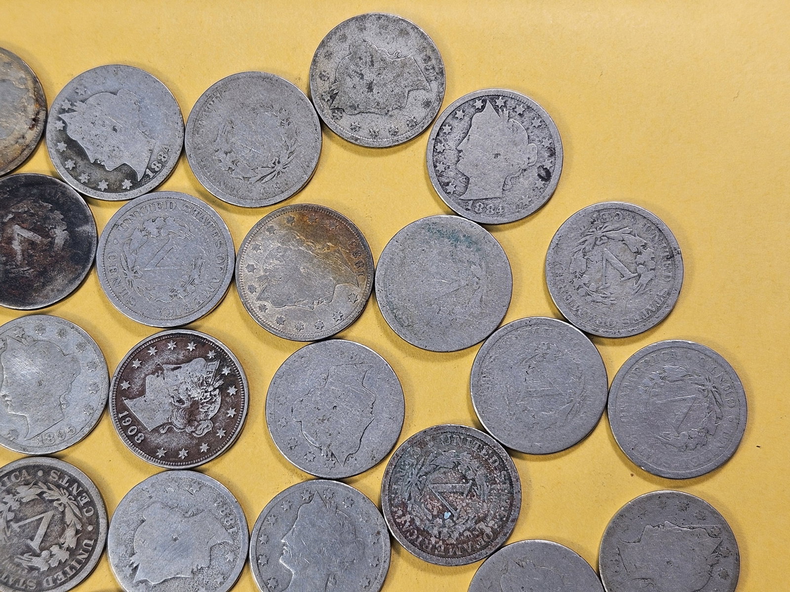 Forty Circulated Liberty V Nickels - 3