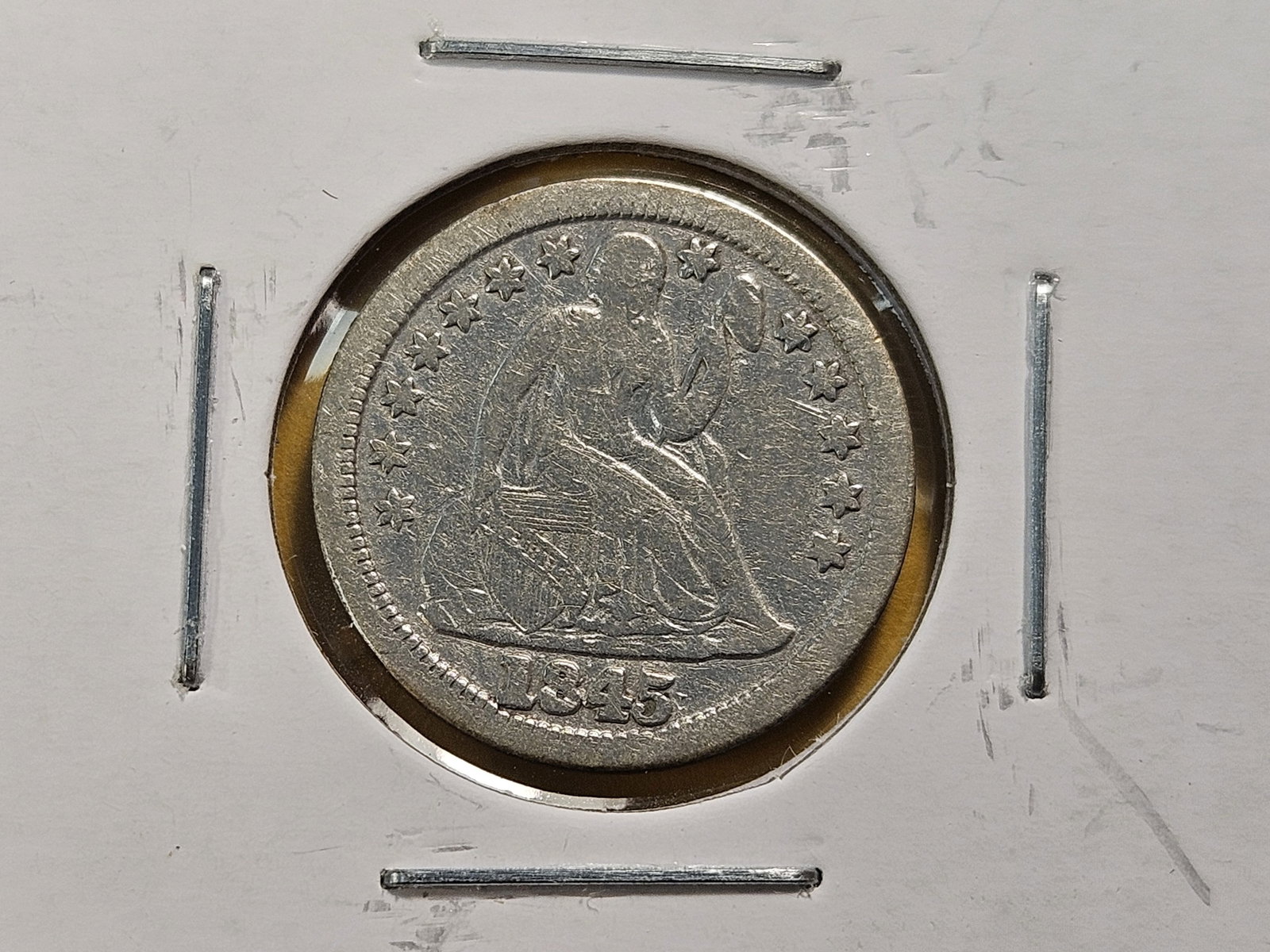 Three Little Better Dates Seated Liberty Silver Dimes and a 1958 Roosevelt Silver Dime - 3