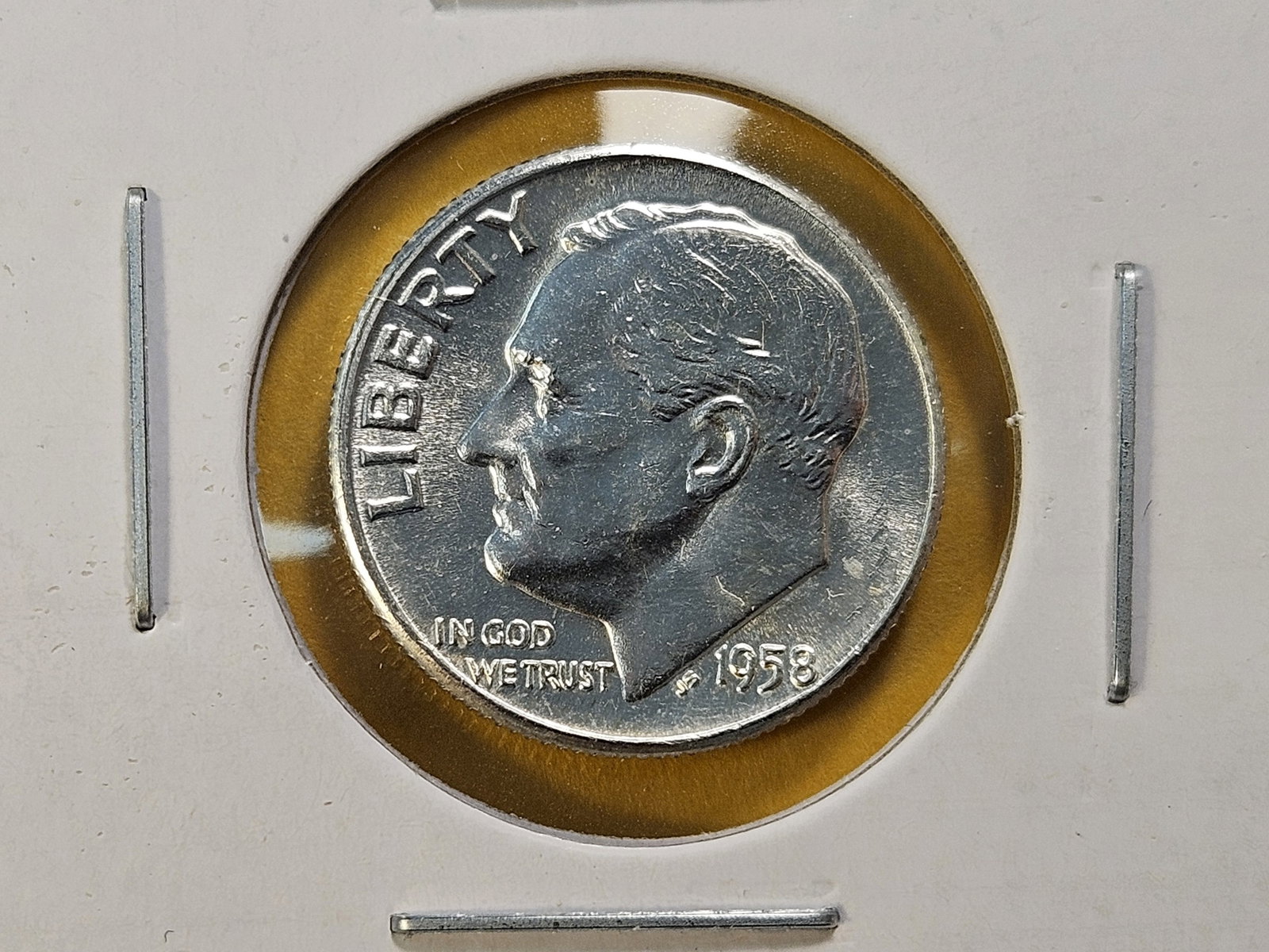 Three Little Better Dates Seated Liberty Silver Dimes and a 1958 Roosevelt Silver Dime - 5