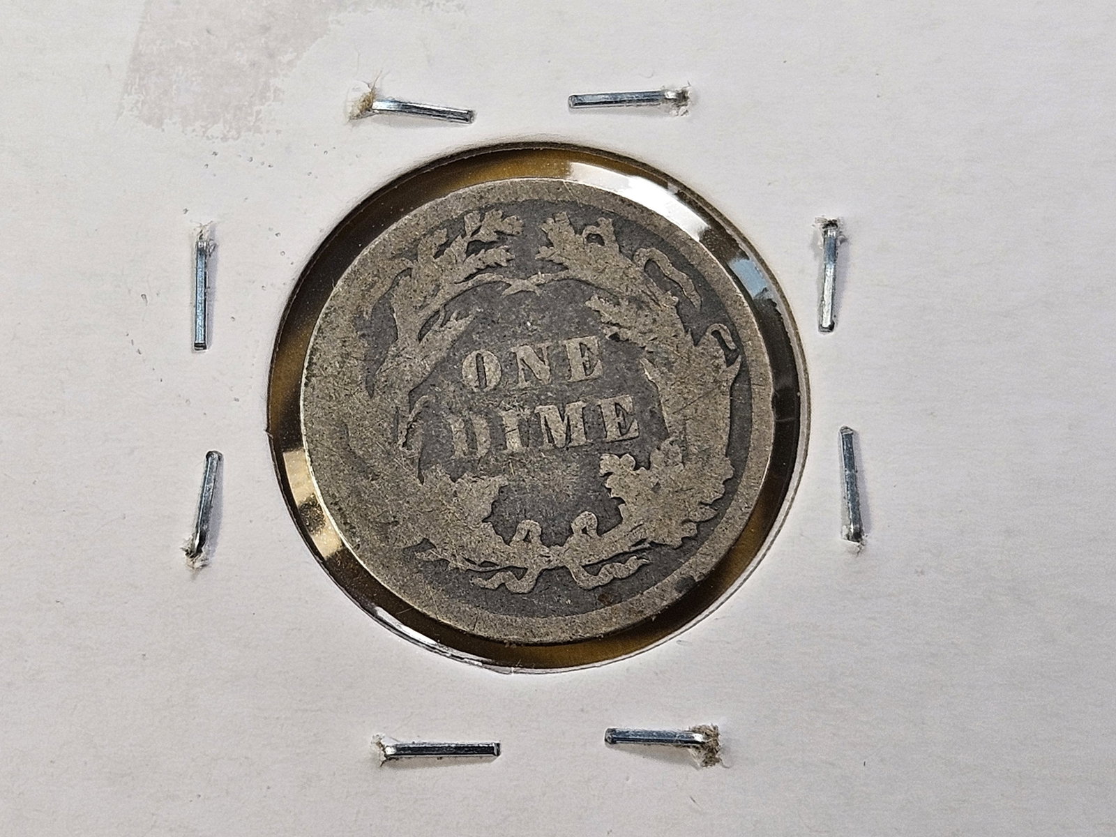 Five Circulated Seated Liberty Silver Dimes - 11