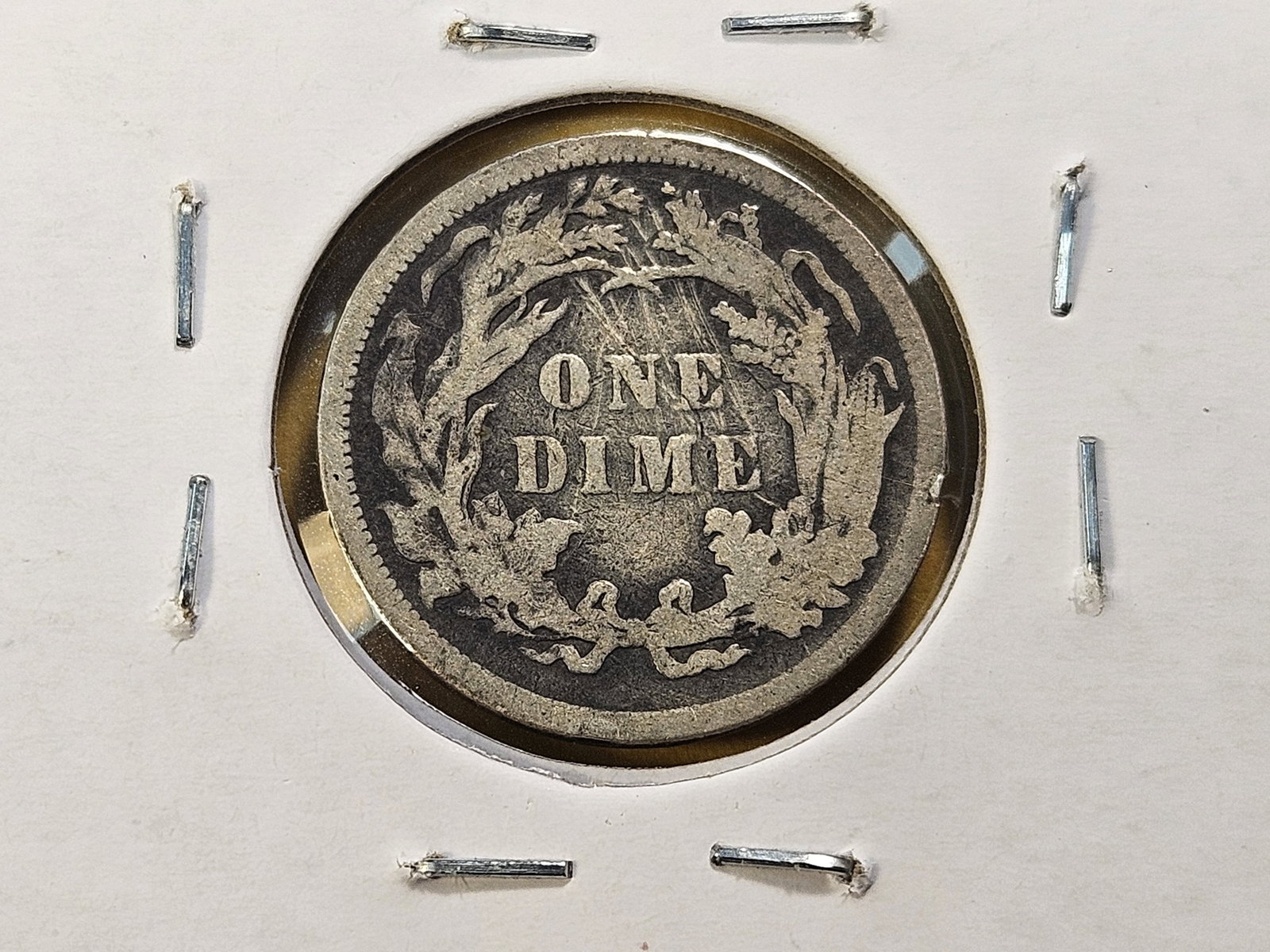 Five Circulated Seated Liberty Silver Dimes - 12