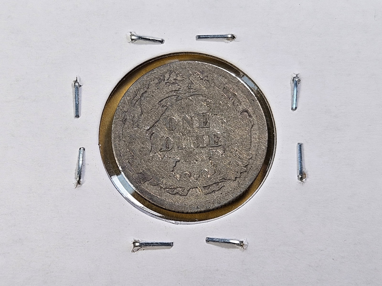Five Circulated Seated Liberty Silver Dimes - 8