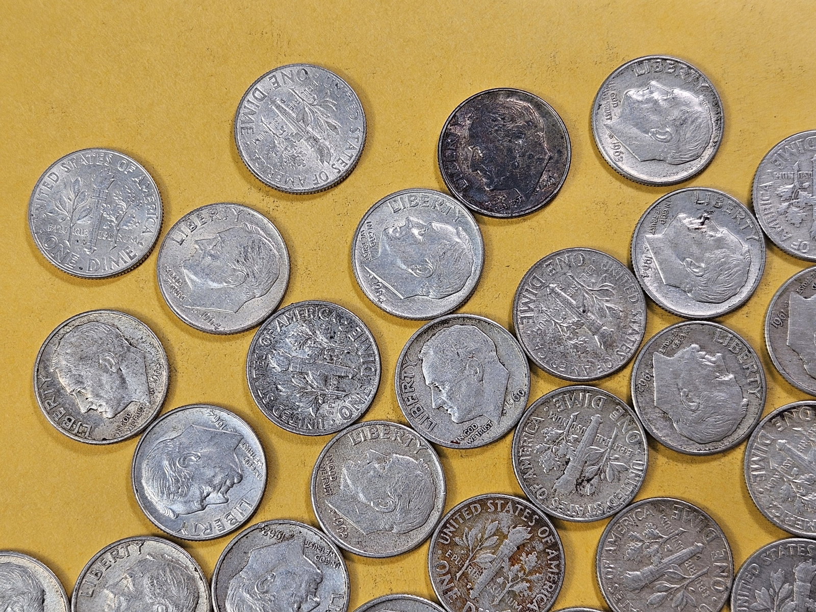 Fifty Mixed Roosevelt Silver Dimes - 2