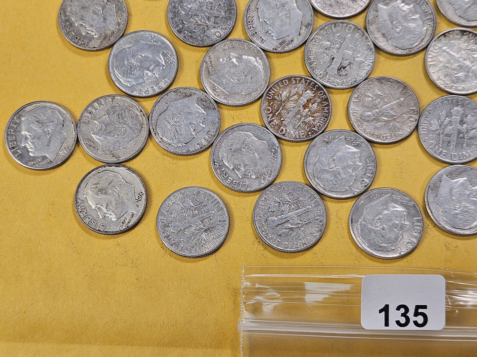 Fifty Mixed Roosevelt Silver Dimes - 5