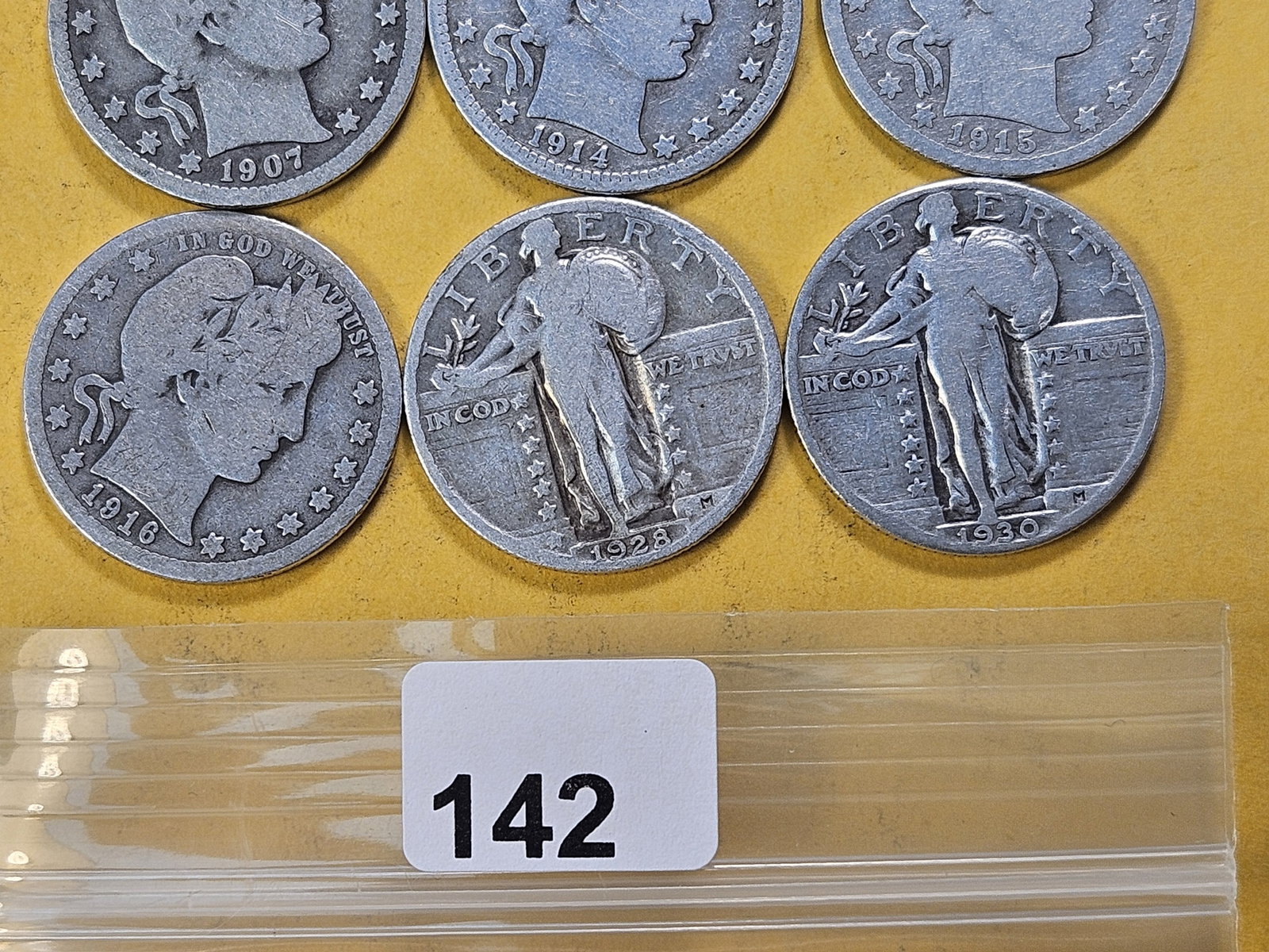 Nine United States Silver Quarters - 3