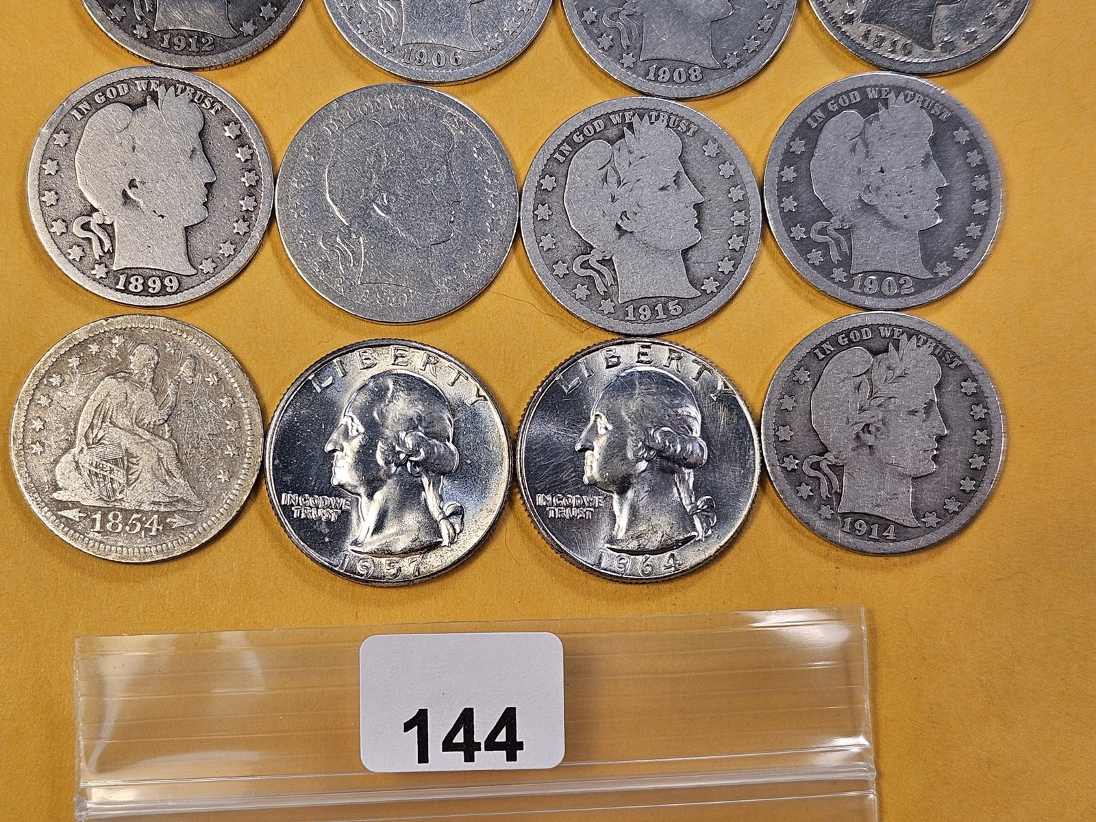 Eighteen Mixed US Silver Quarters - 3
