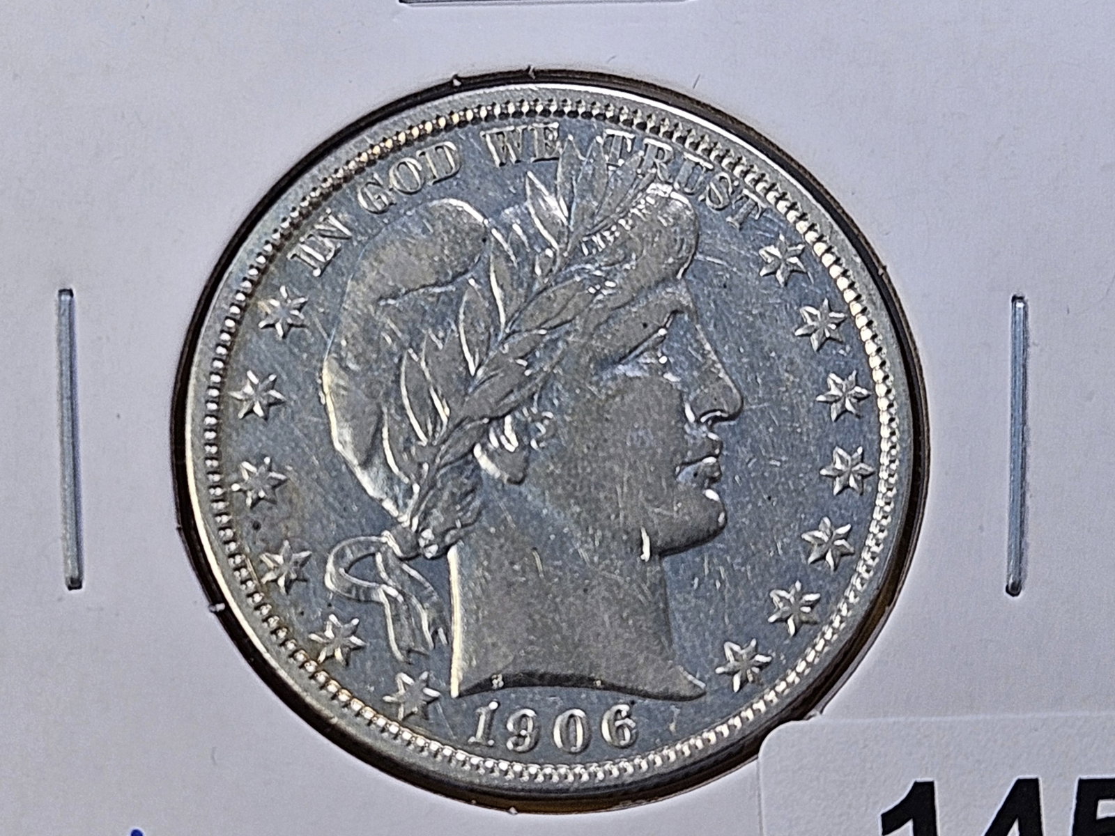 Better Grade 1906-D Barber Silver Half Dollar (1 of 4)