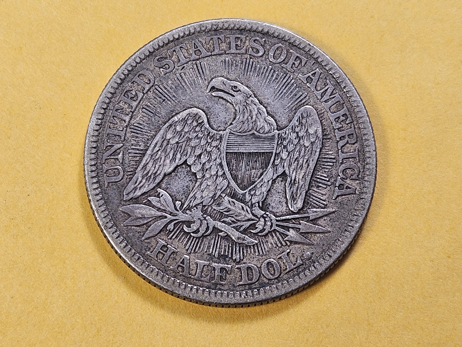Better Grade 1853 Arrows and Rays Seated Liberty Silver Half Dollar - 5