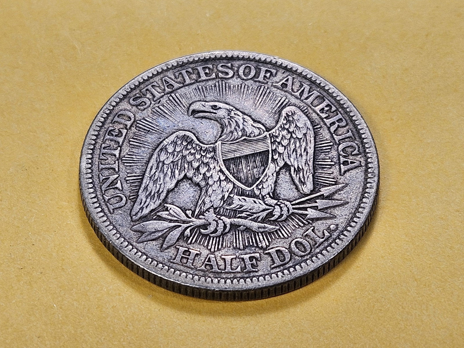 Better Grade 1853 Arrows and Rays Seated Liberty Silver Half Dollar - 6