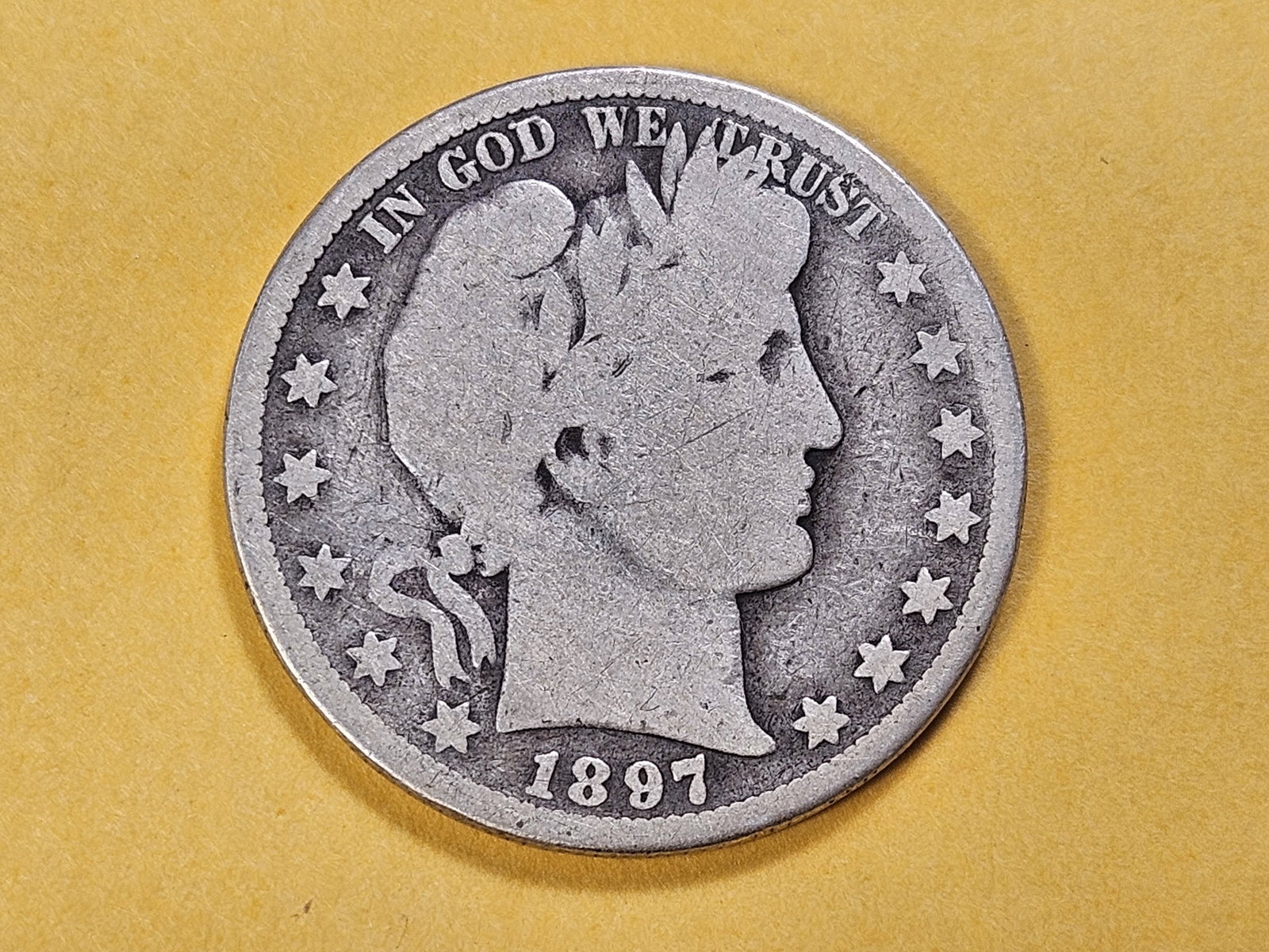 Semi-Key Date 1897-O Barber Silver Half Dollar: Semi-Key date! Circulated