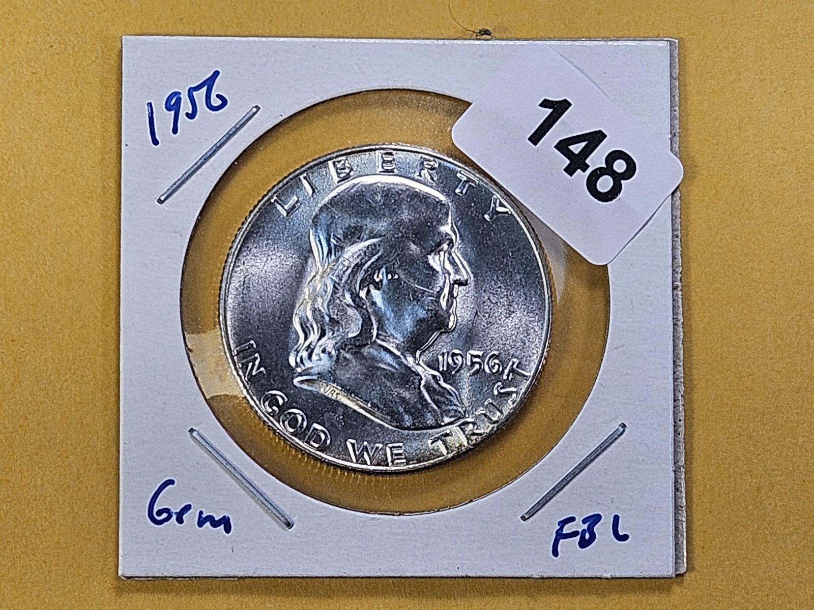 Better Grade 1956 Franklin Silver Half Dollar - 2