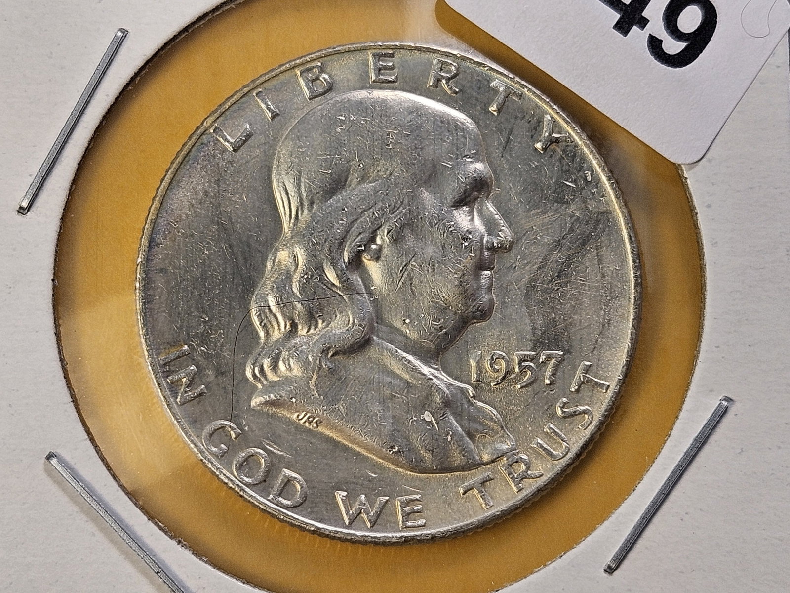Two Uncirculated Franklin Silver Half Dollars - 2