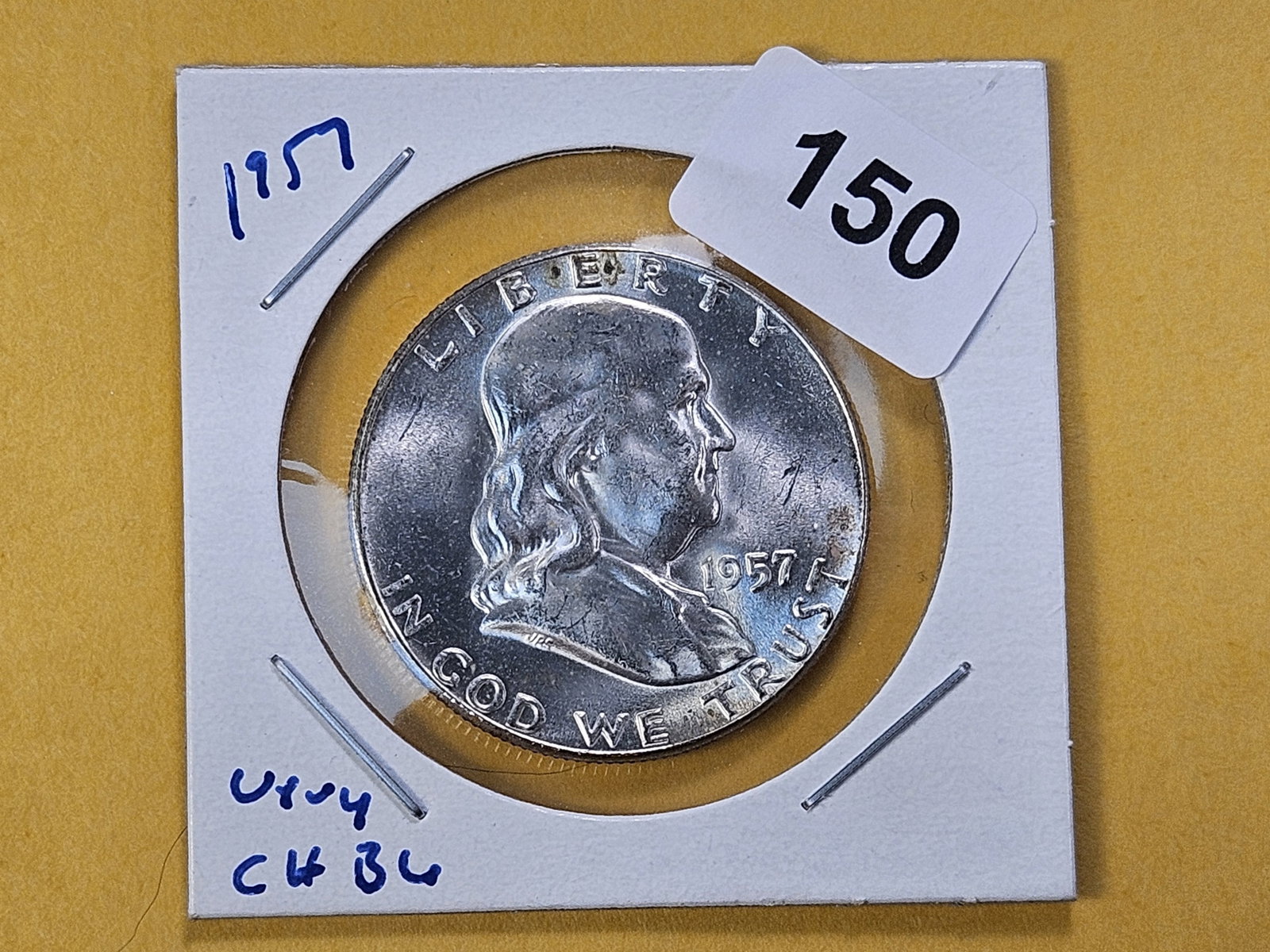 Better Grade 1957 Franklin Silver Half Dollar - 2