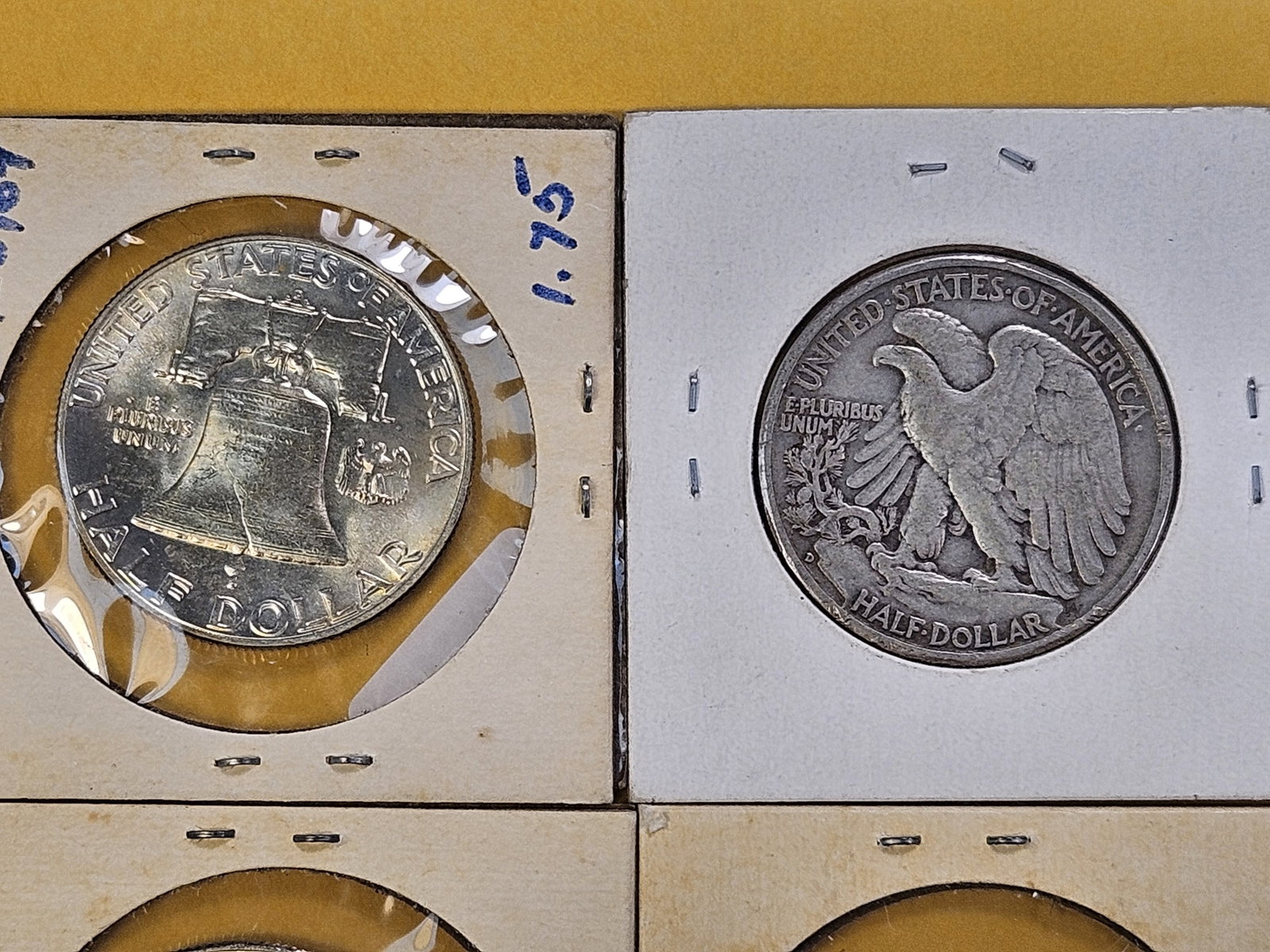 Four United States Silver Half Dollars - 7