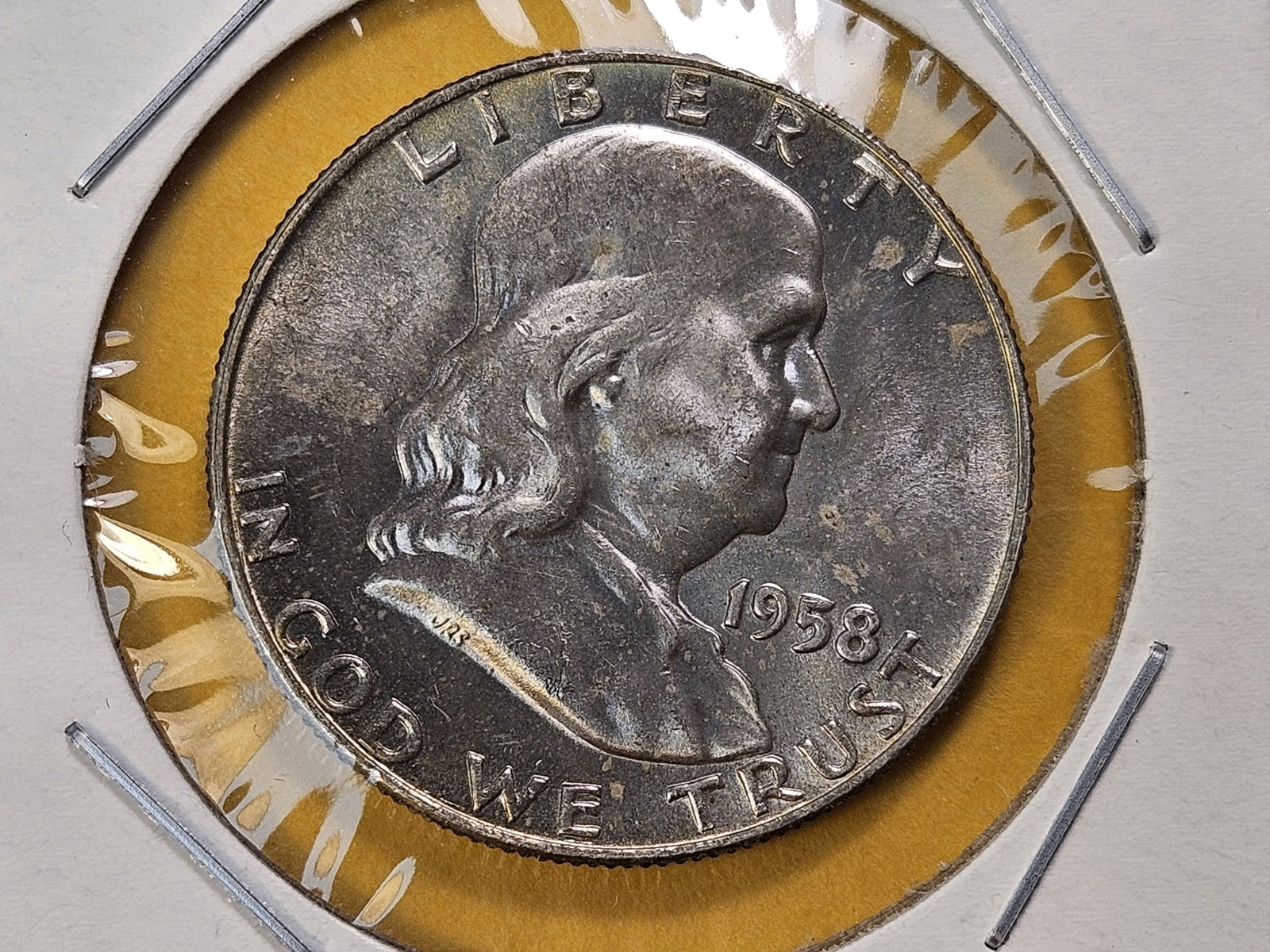Five Uncirculated Franklin Silver Half Dollars - 4