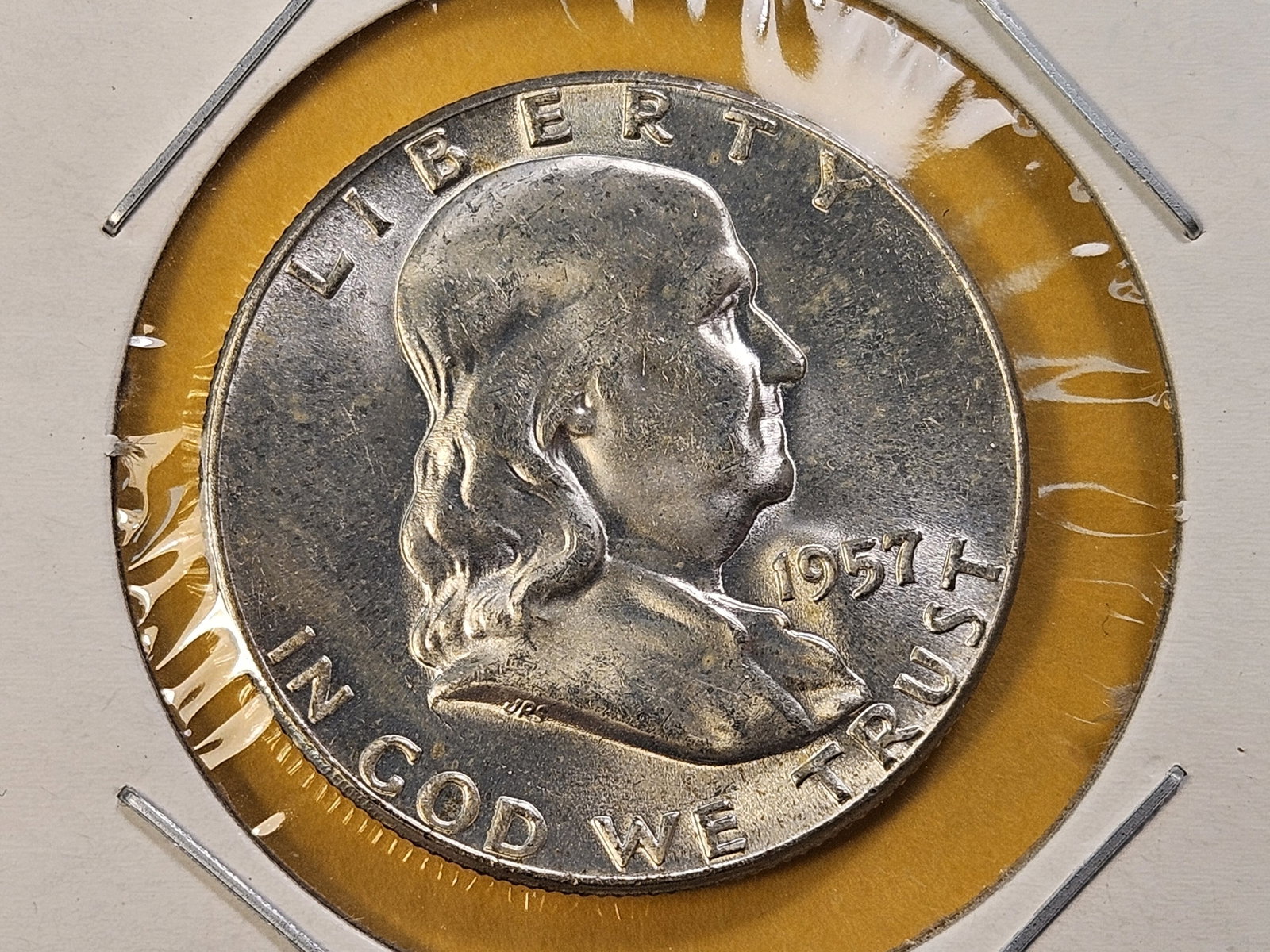 Five Uncirculated Franklin Silver Half Dollars - 5