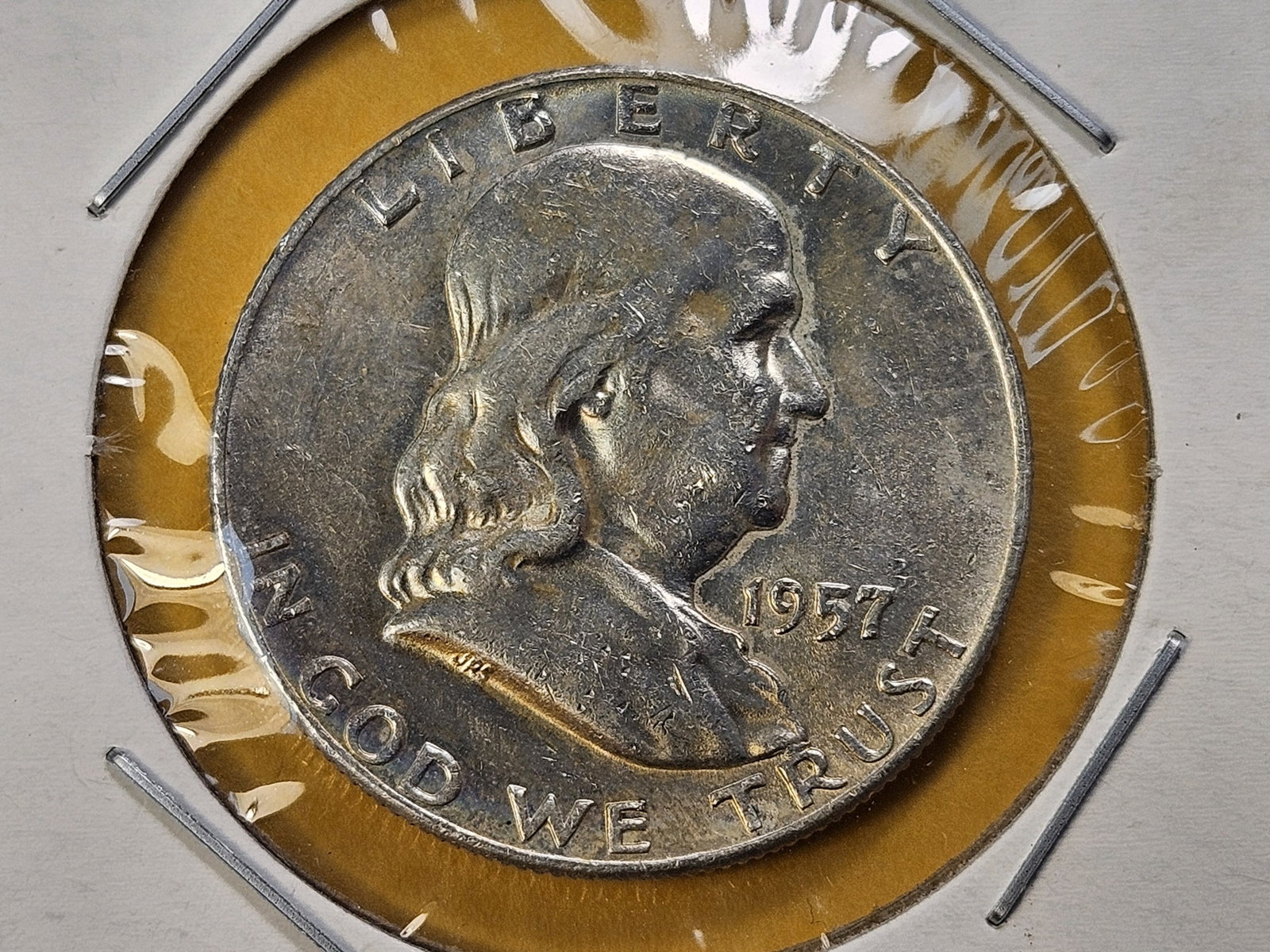 Five Uncirculated Franklin Silver Half Dollars - 6