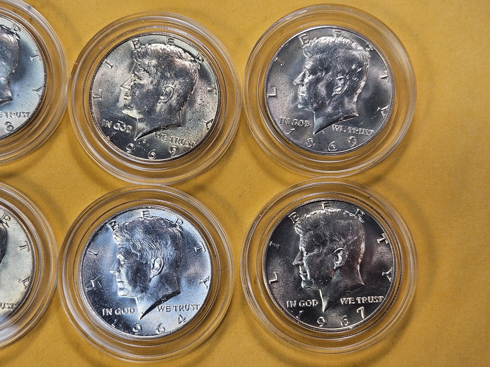 Eight Kennedy Silver Half Dollars - 3