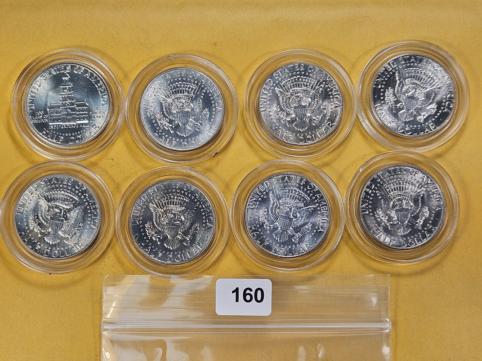 Eight Kennedy Silver Half Dollars - 4