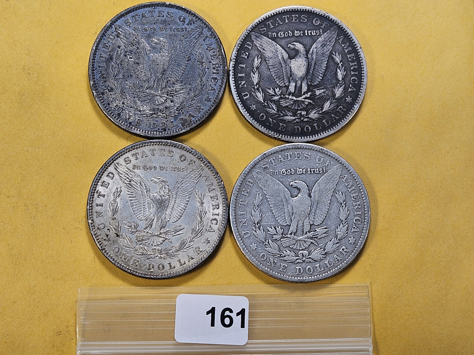 Four Morgan Silver Dollars - 3