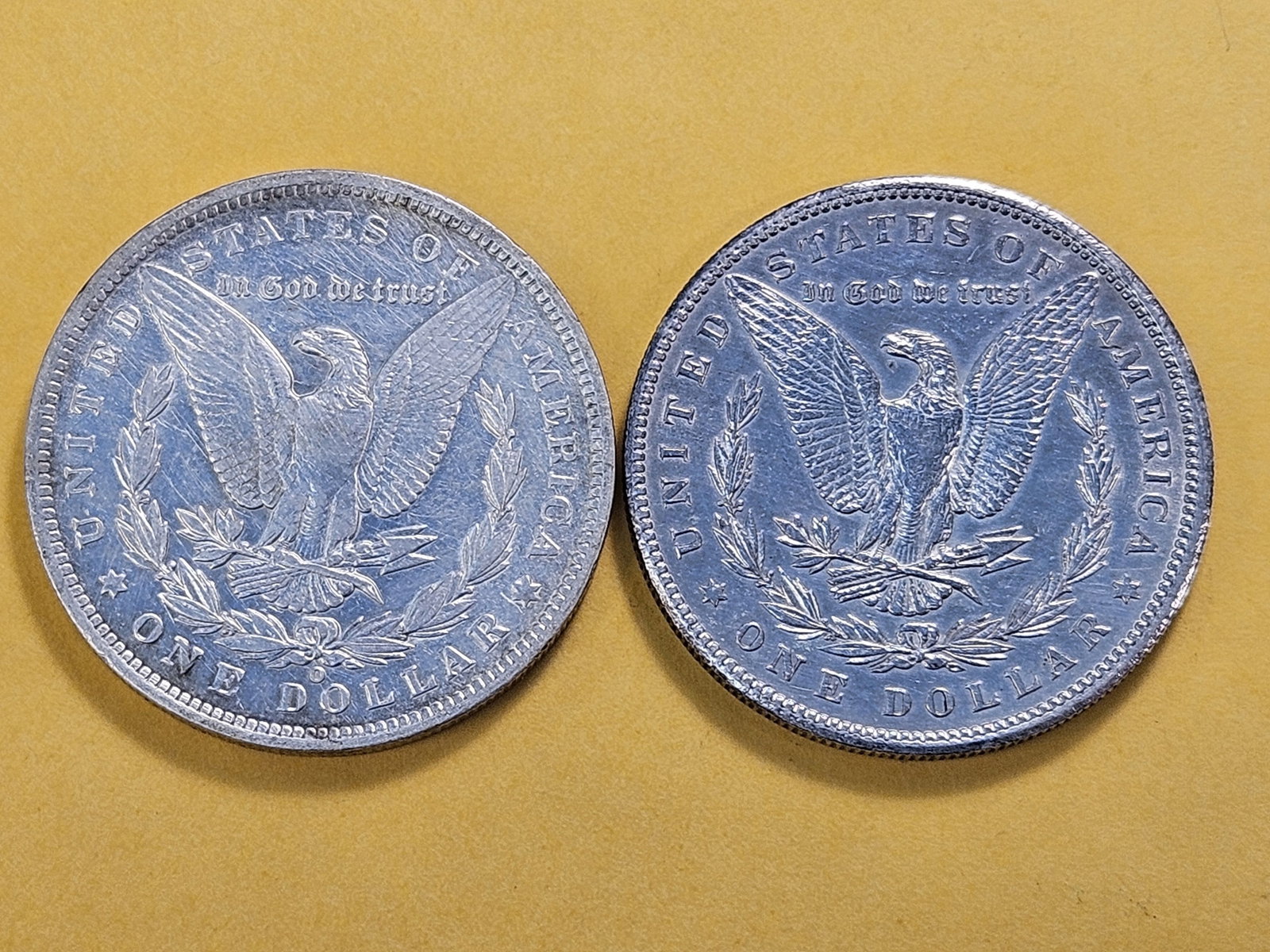 Two About Uncirculated Morgan Silver Dollars - 4