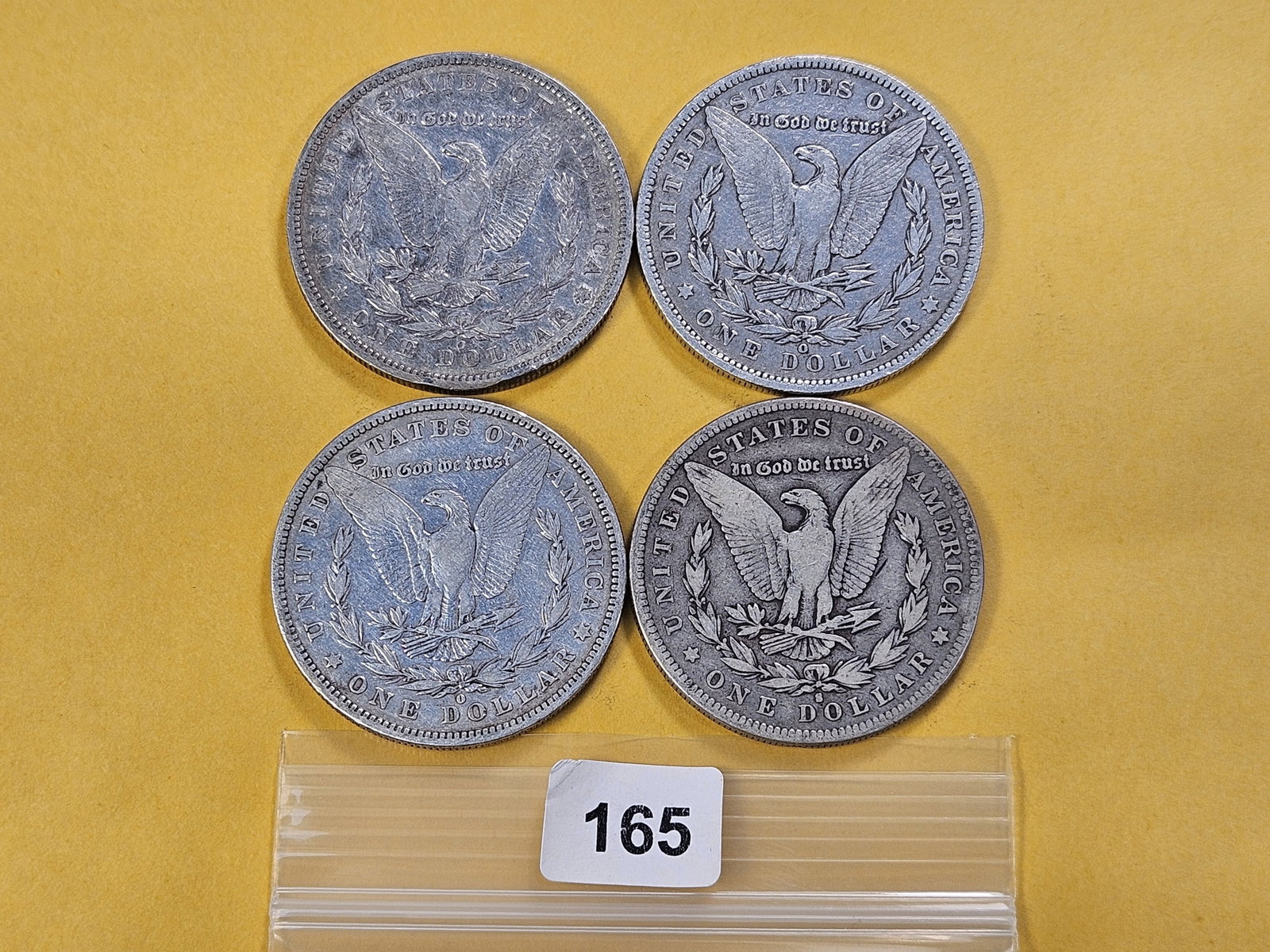 Four Morgan Silver Dollars - 3