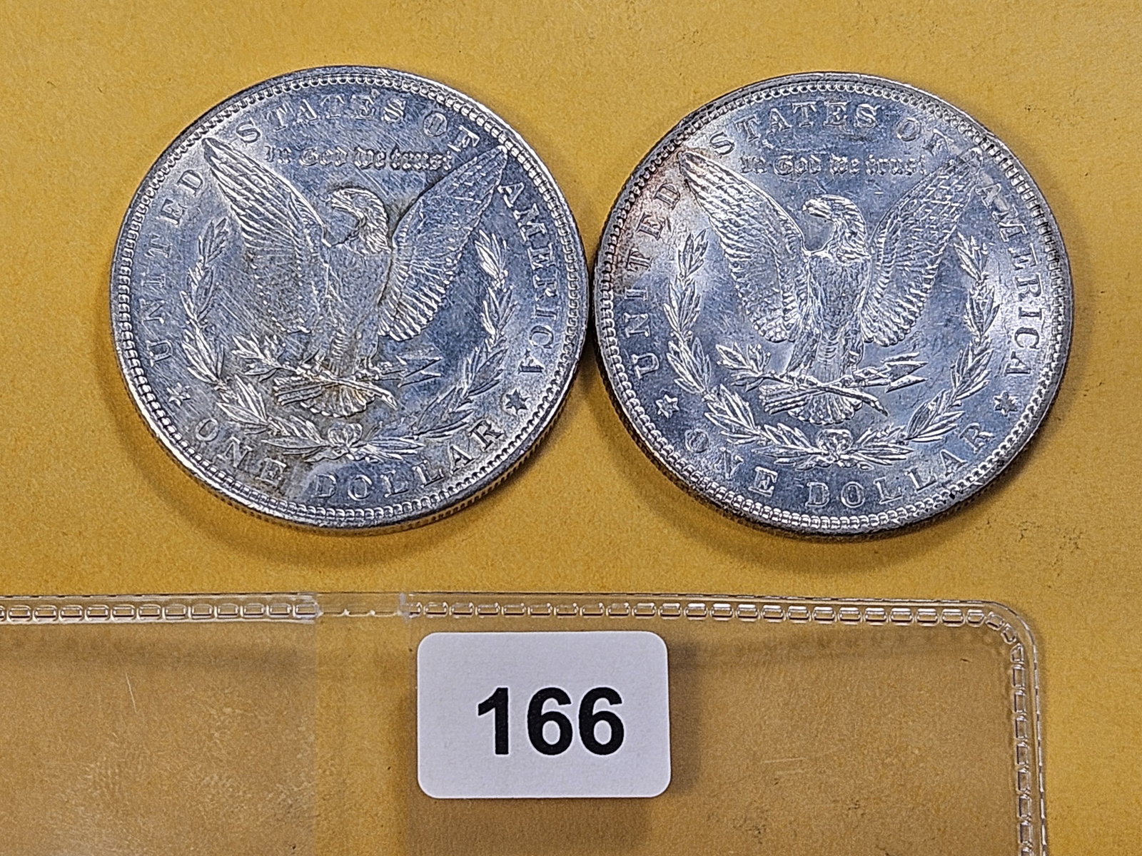 Two About Uncirculated Morgan Silver Dollars - 3