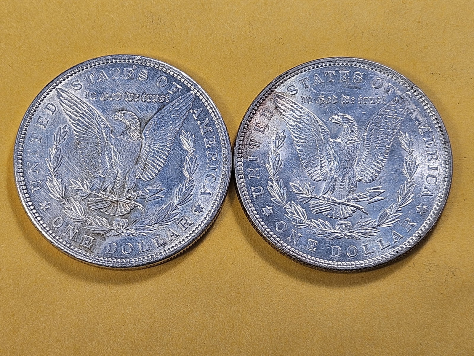 Two About Uncirculated Morgan Silver Dollars - 4