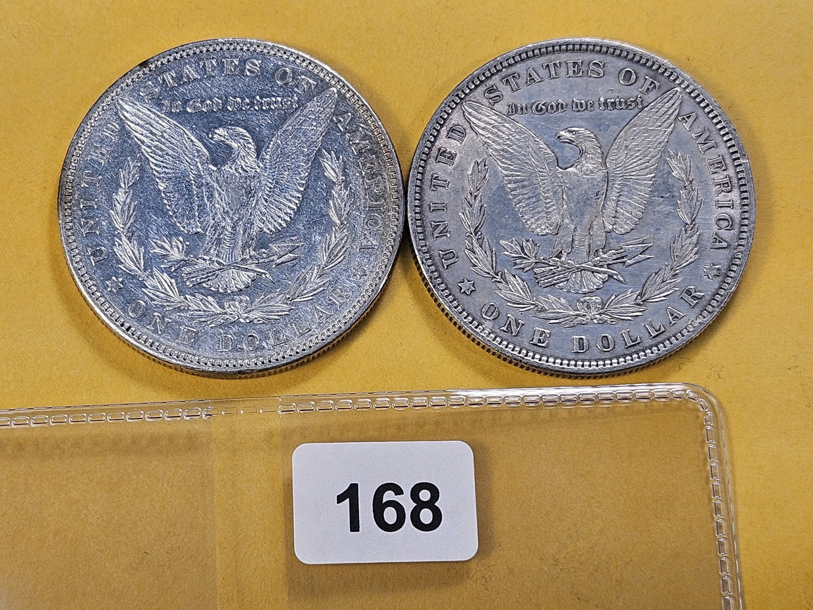 Two About Uncirculated Morgan Silver Dollars - 3