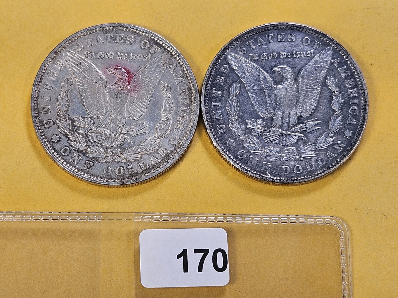 Two About Uncirculated Morgan Silver Dollars - 3