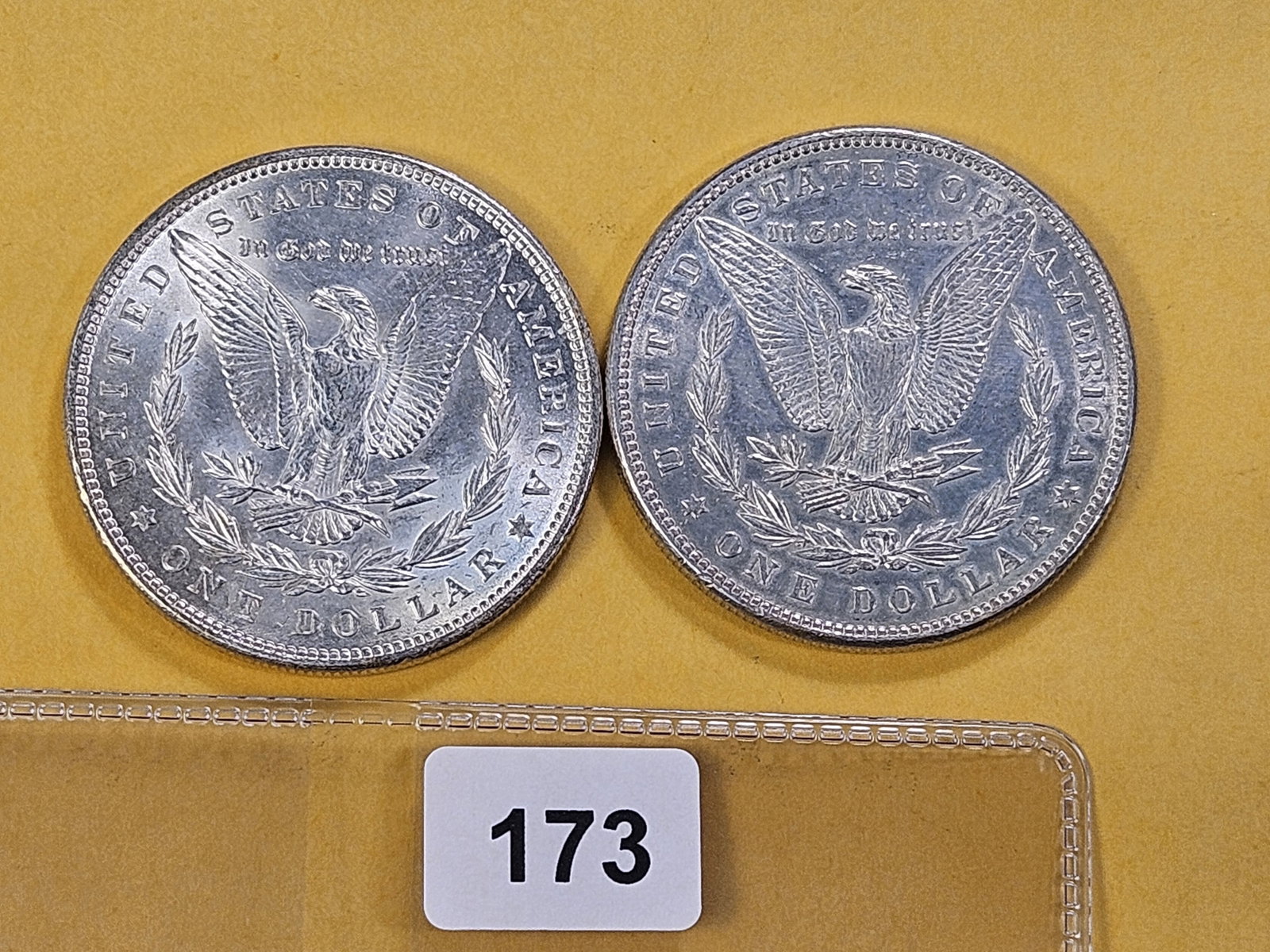 Two About Uncirculated Morgan Silver Dollars - 3