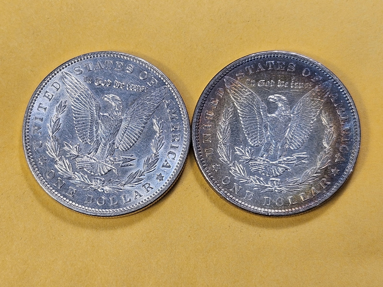 Two About Uncirculated Morgan Silver Dollars - 4
