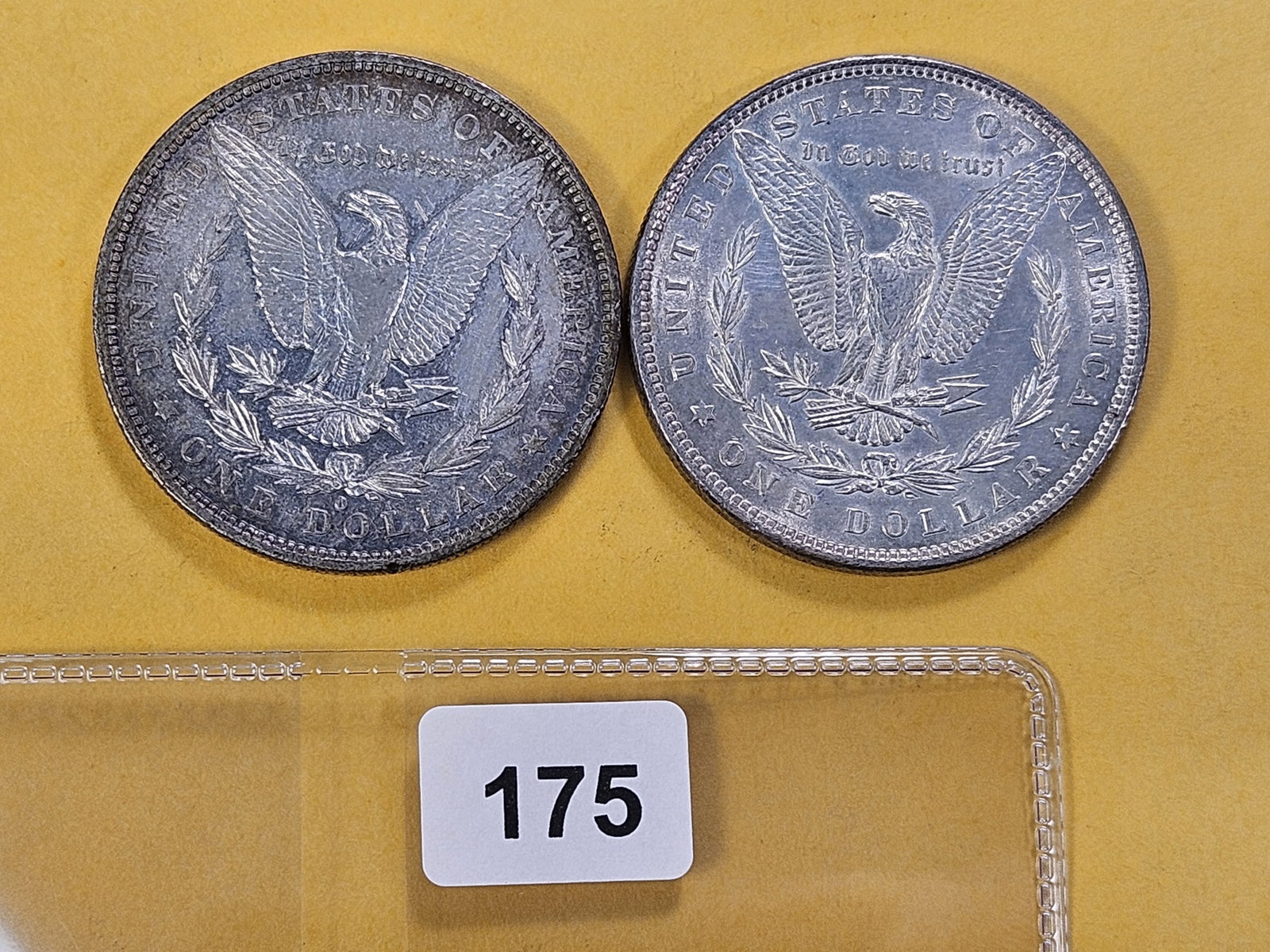 Two About Uncirculated Morgan Silver Dollars - 3