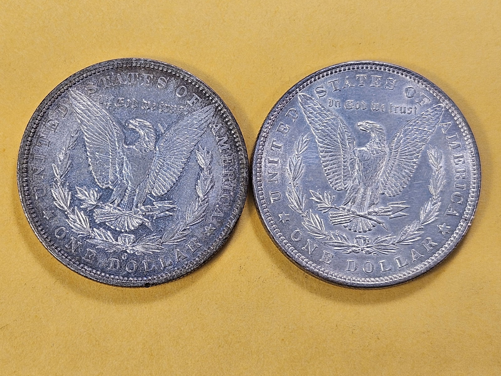 Two About Uncirculated Morgan Silver Dollars - 4