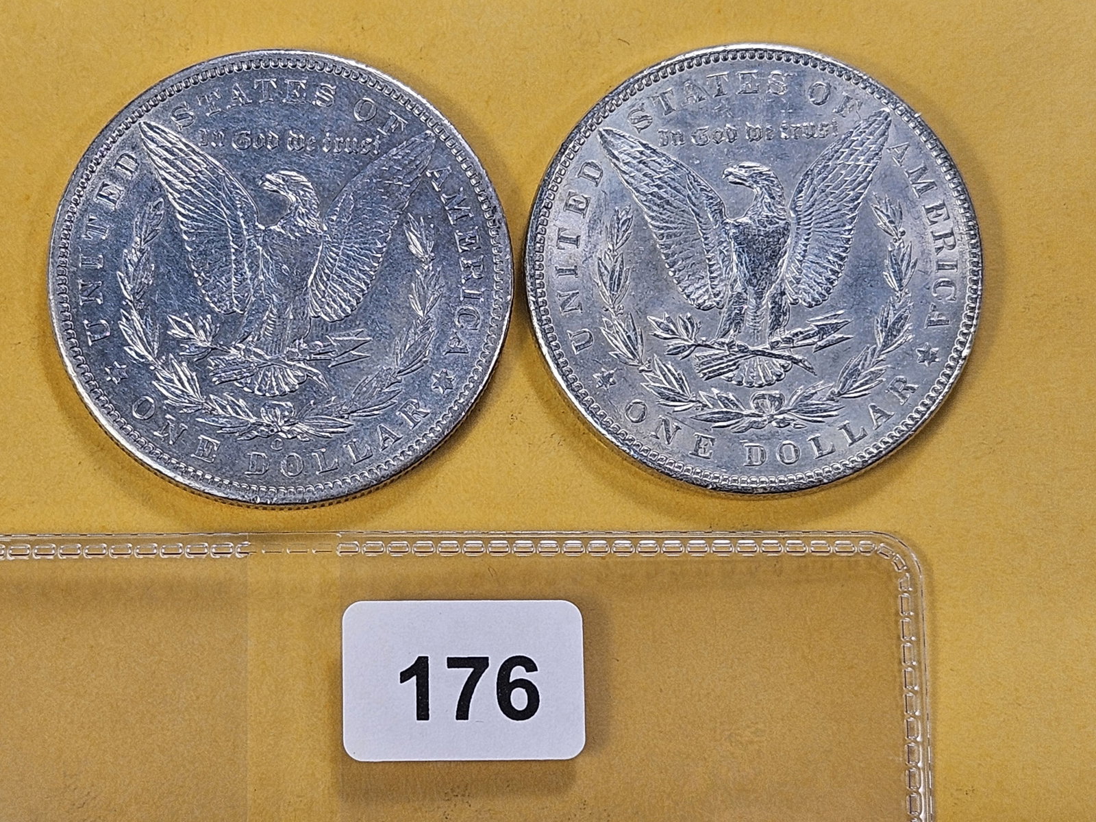 Two About Uncirculated Morgan Silver Dollars - 3
