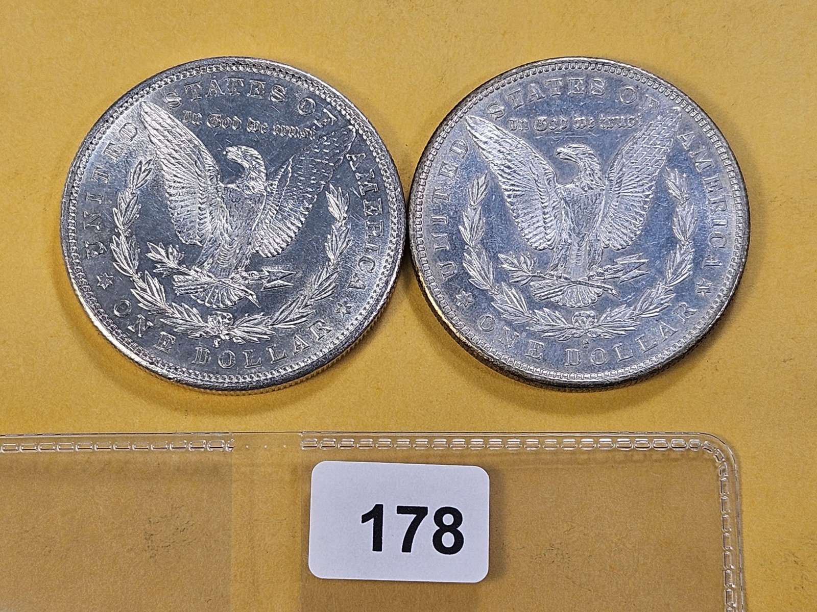 Two About Uncirculated Morgan Silver Dollars - 3