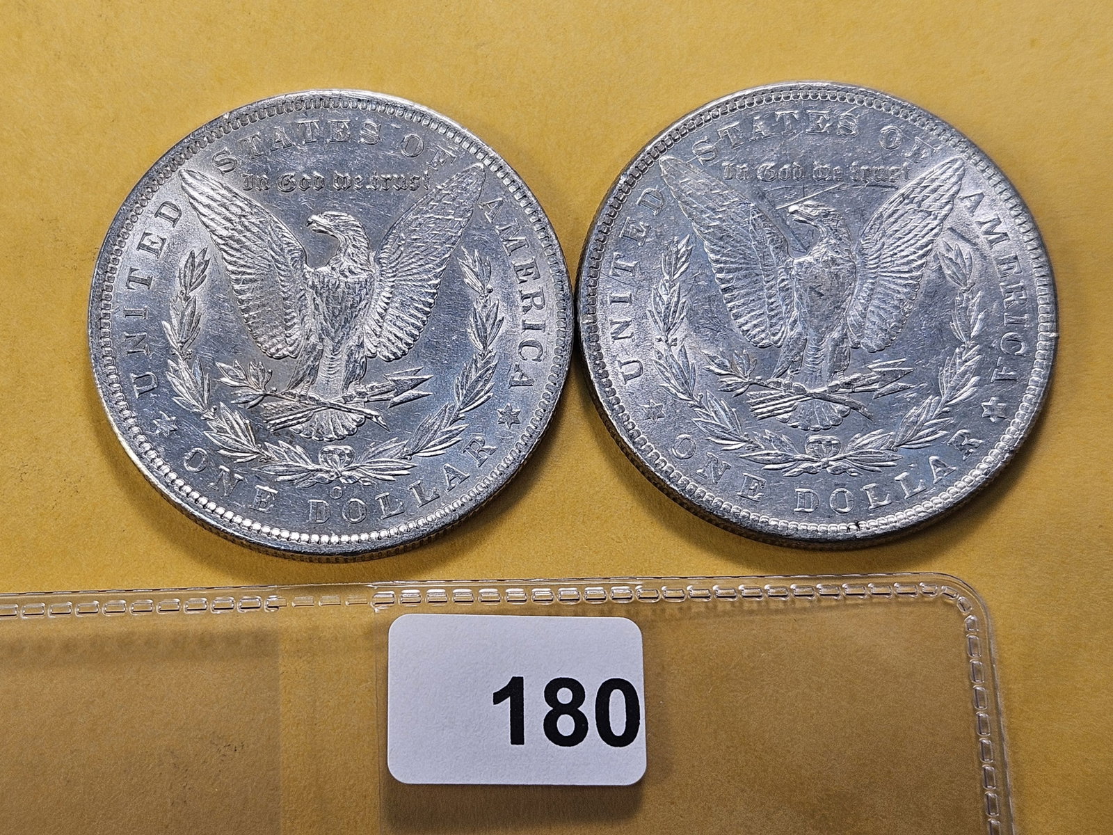 Two About Uncirculated Morgan Silver Dollars - 3
