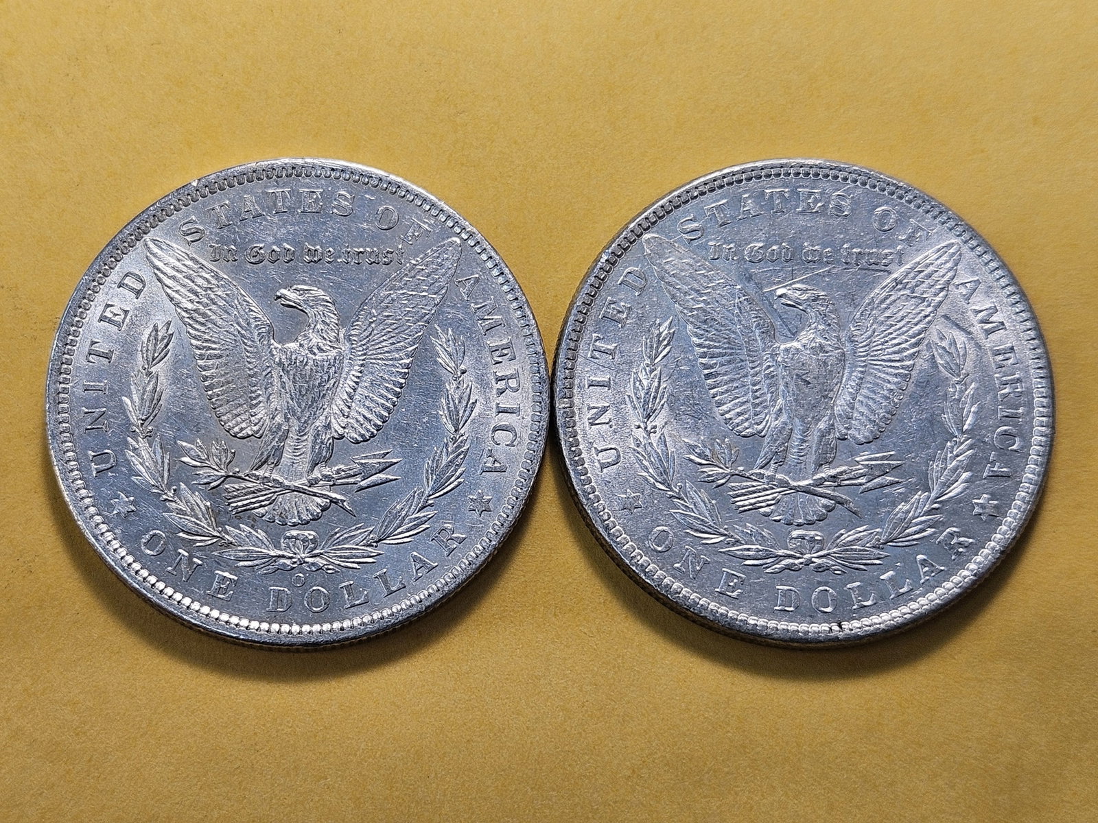 Two About Uncirculated Morgan Silver Dollars - 4