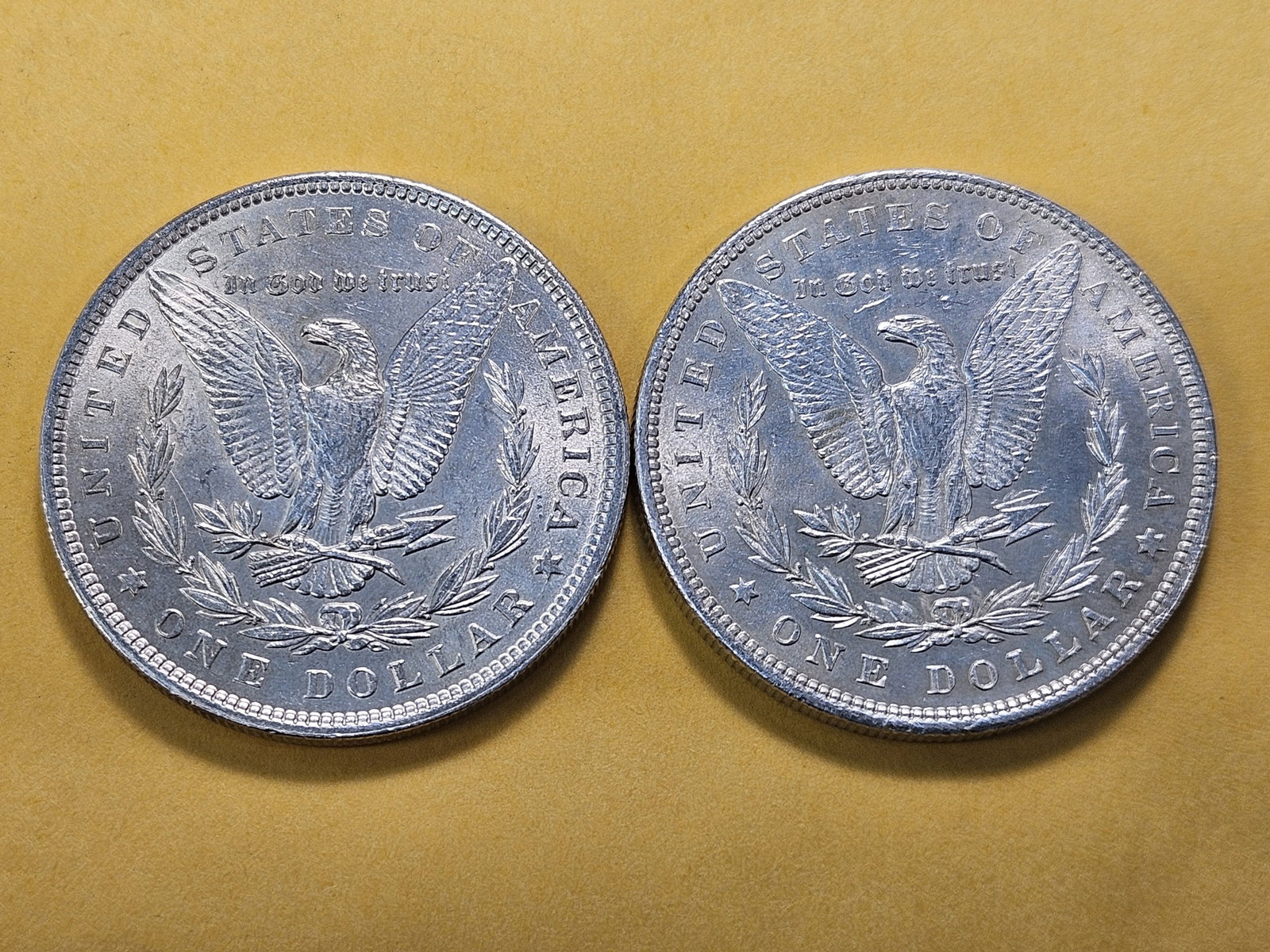 Two About Uncirculated Morgan Silver Dollars - 4
