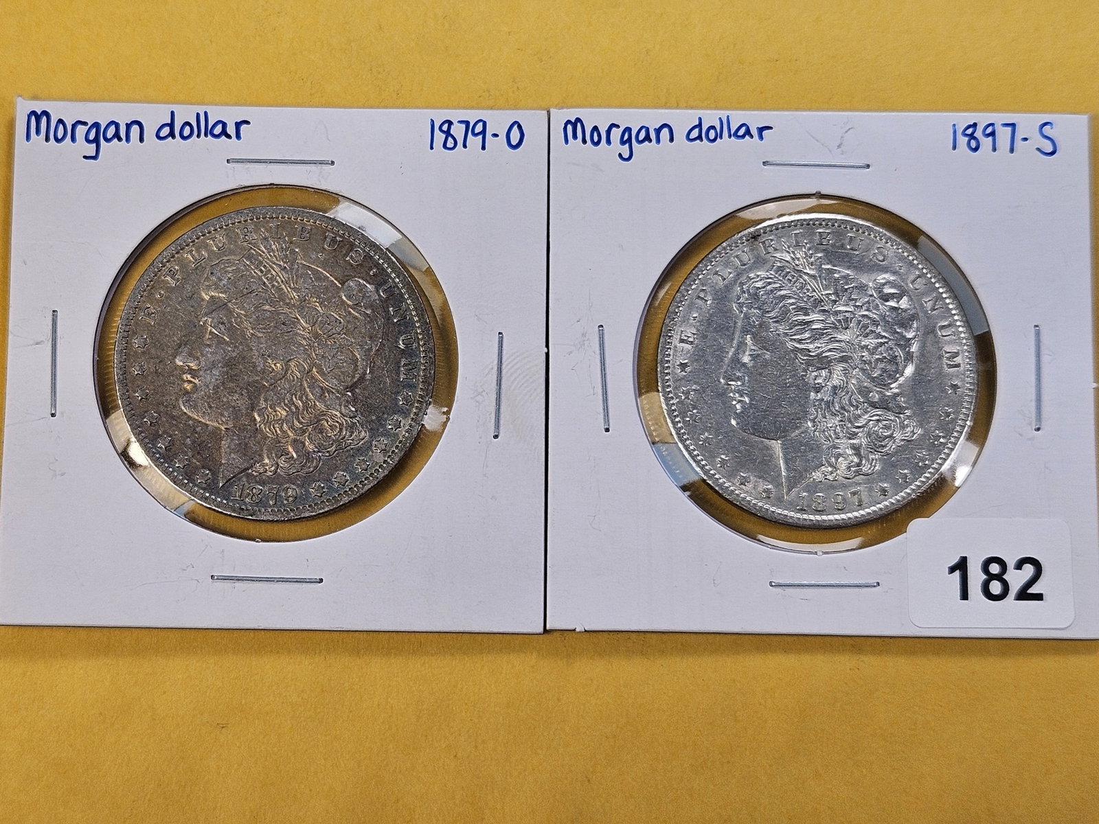 Two Better Date Morgan Silver Dollars: 1879-O and 1897-S