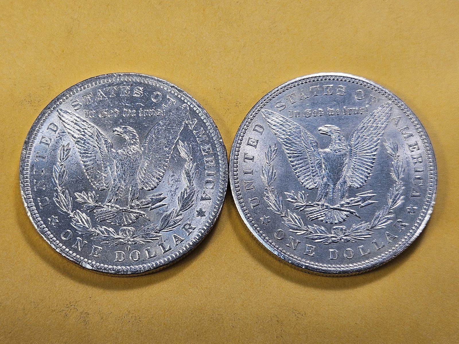 Two About Uncirculated Morgan Silver Dollars - 4