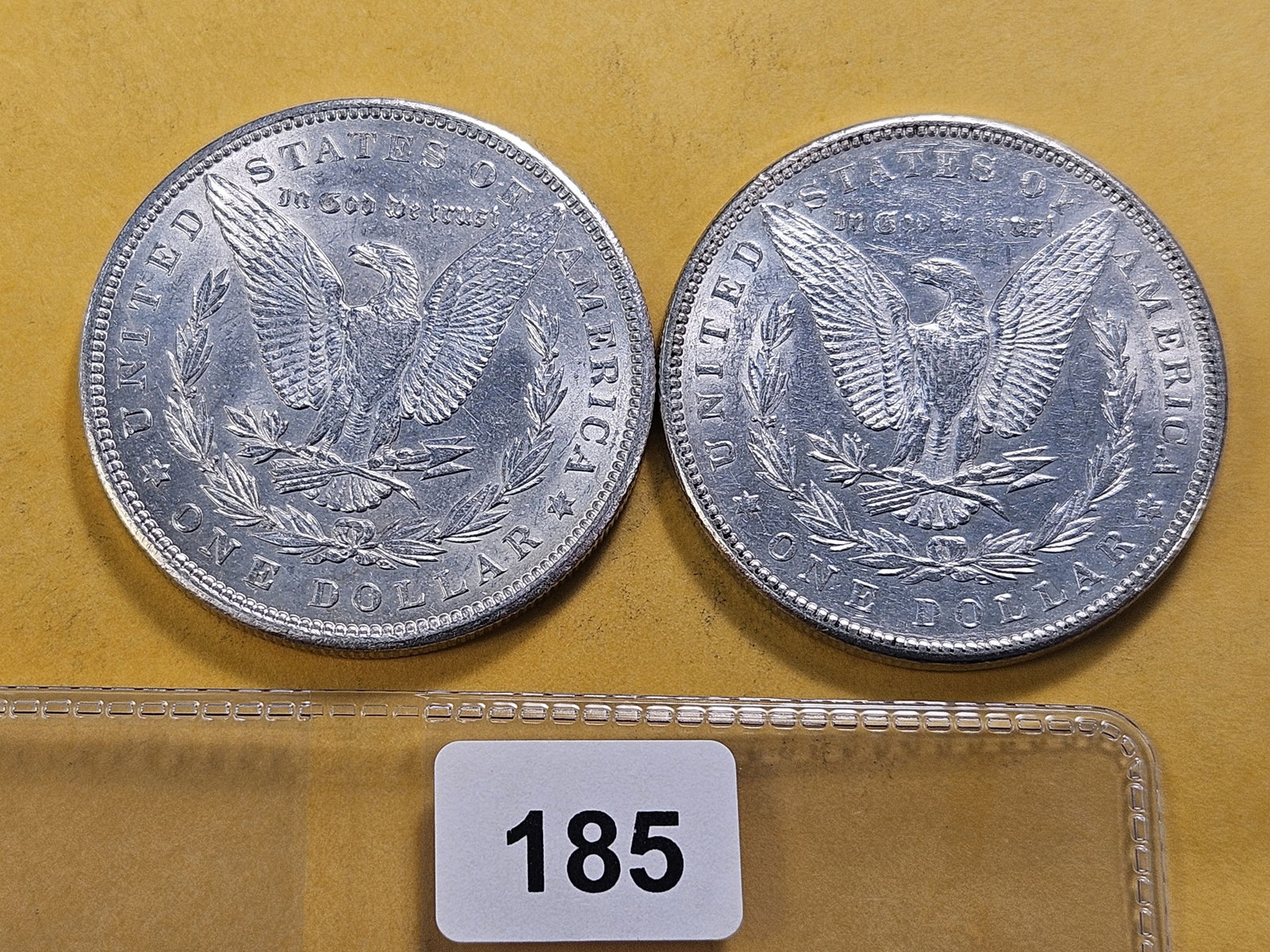 Two About Uncirculated Morgan Silver Dollars - 3