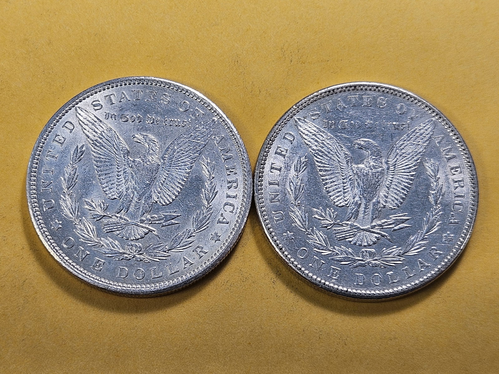 Two About Uncirculated Morgan Silver Dollars - 4