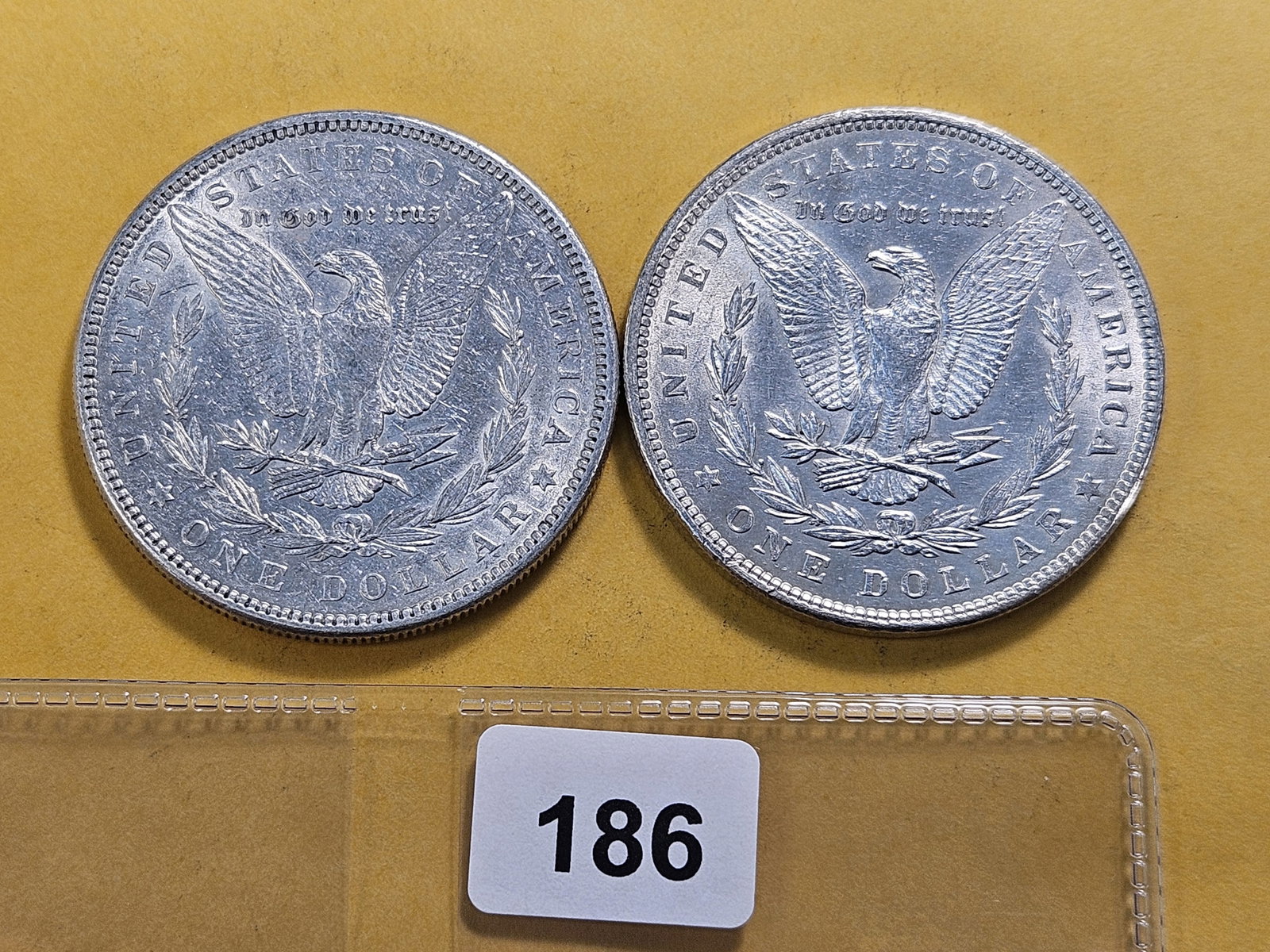 Two About Uncirculated Morgan Silver Dollars - 3