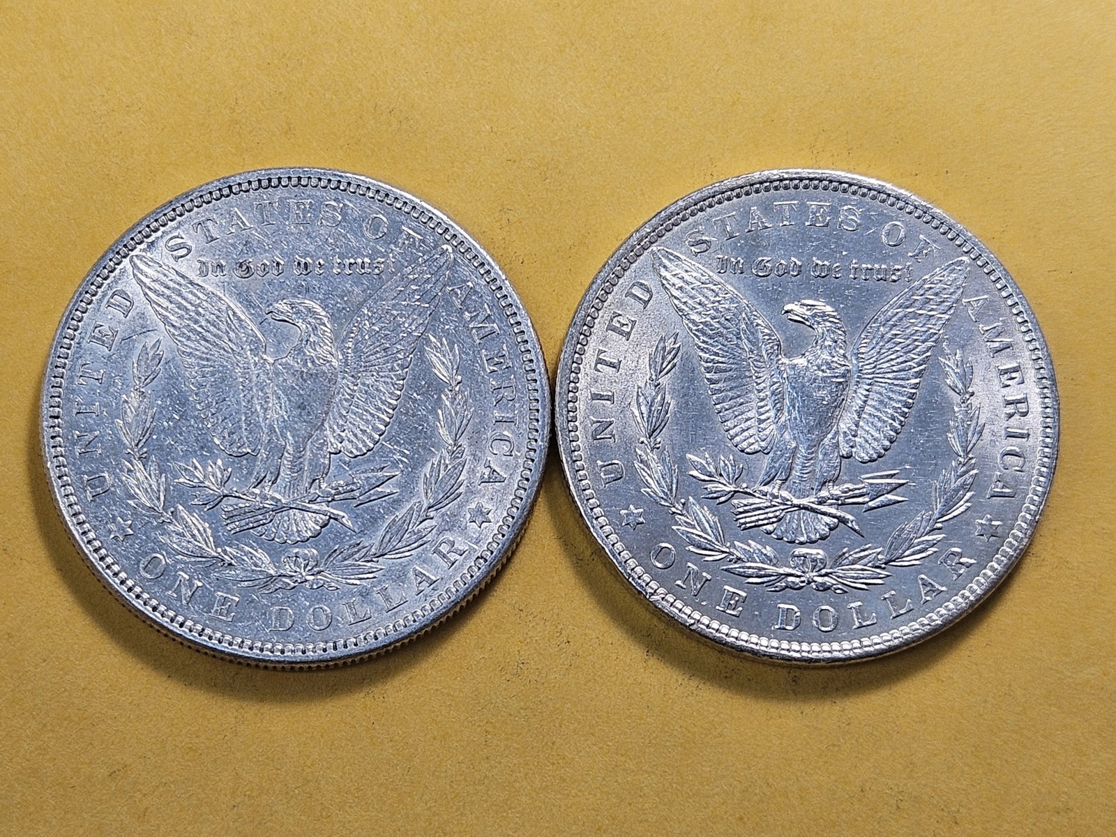 Two About Uncirculated Morgan Silver Dollars - 4