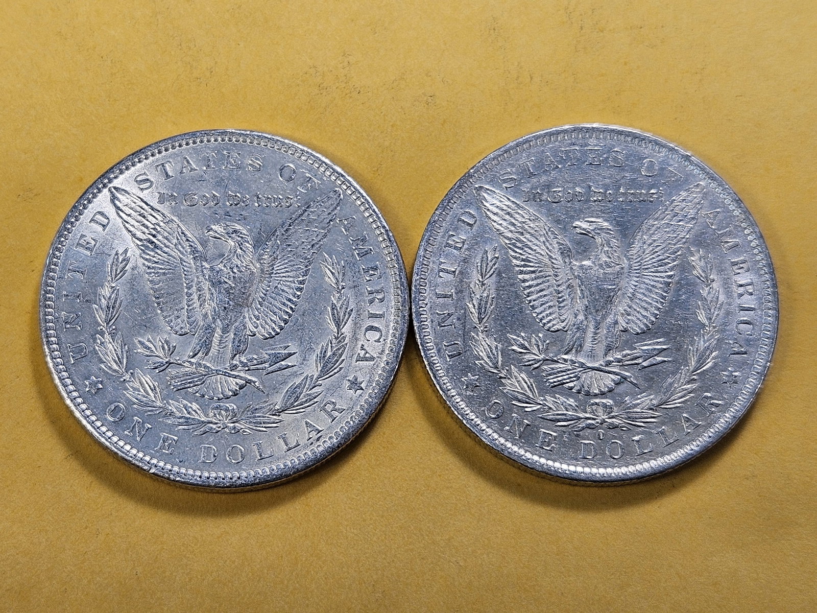 Two About Uncirculated Morgan Silver Dollars - 4